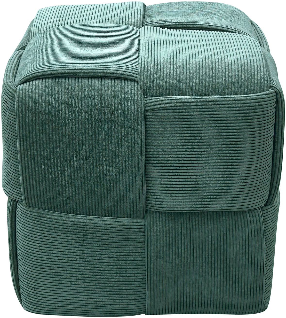 byLIVING Pouf »URBAN« Bezug Cord in verschiedenen Farben, Schaumstoff