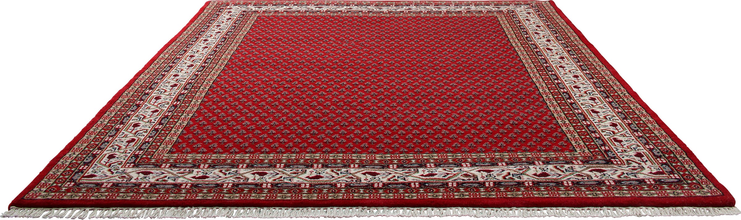 Image of THEKO Orientteppich "Chandi Mir" rechteckig 12 mm Höhe reine Wolle, handgeknüpft, mit Fransen