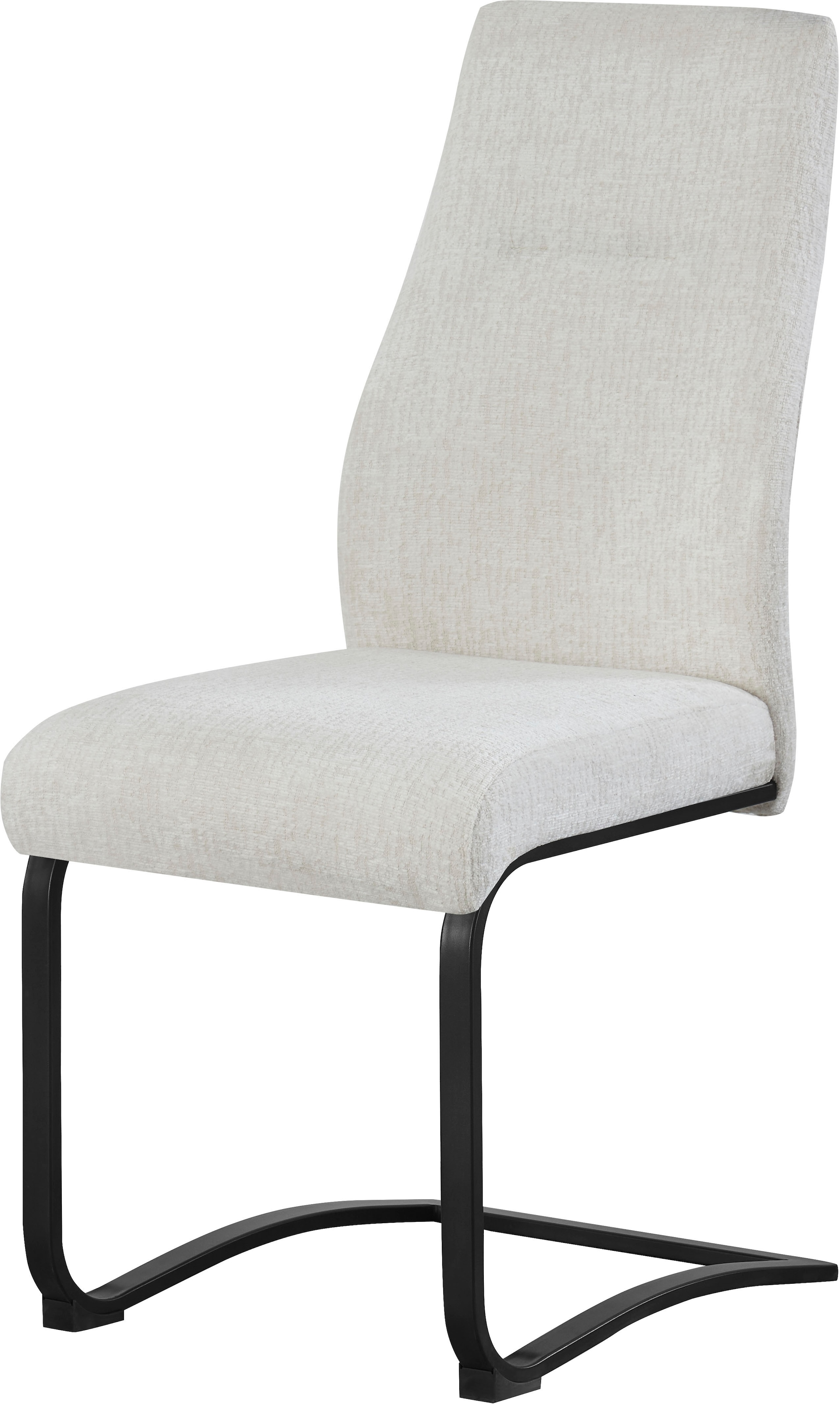 Home affaire Esszimmerstuhl »VERNON, 2er Set, mit Metallgestell in matt schwarz« (Set) 2 Stk.in verschiedenen Farben, Belsatbarkeit pro Stuhl 120 kg