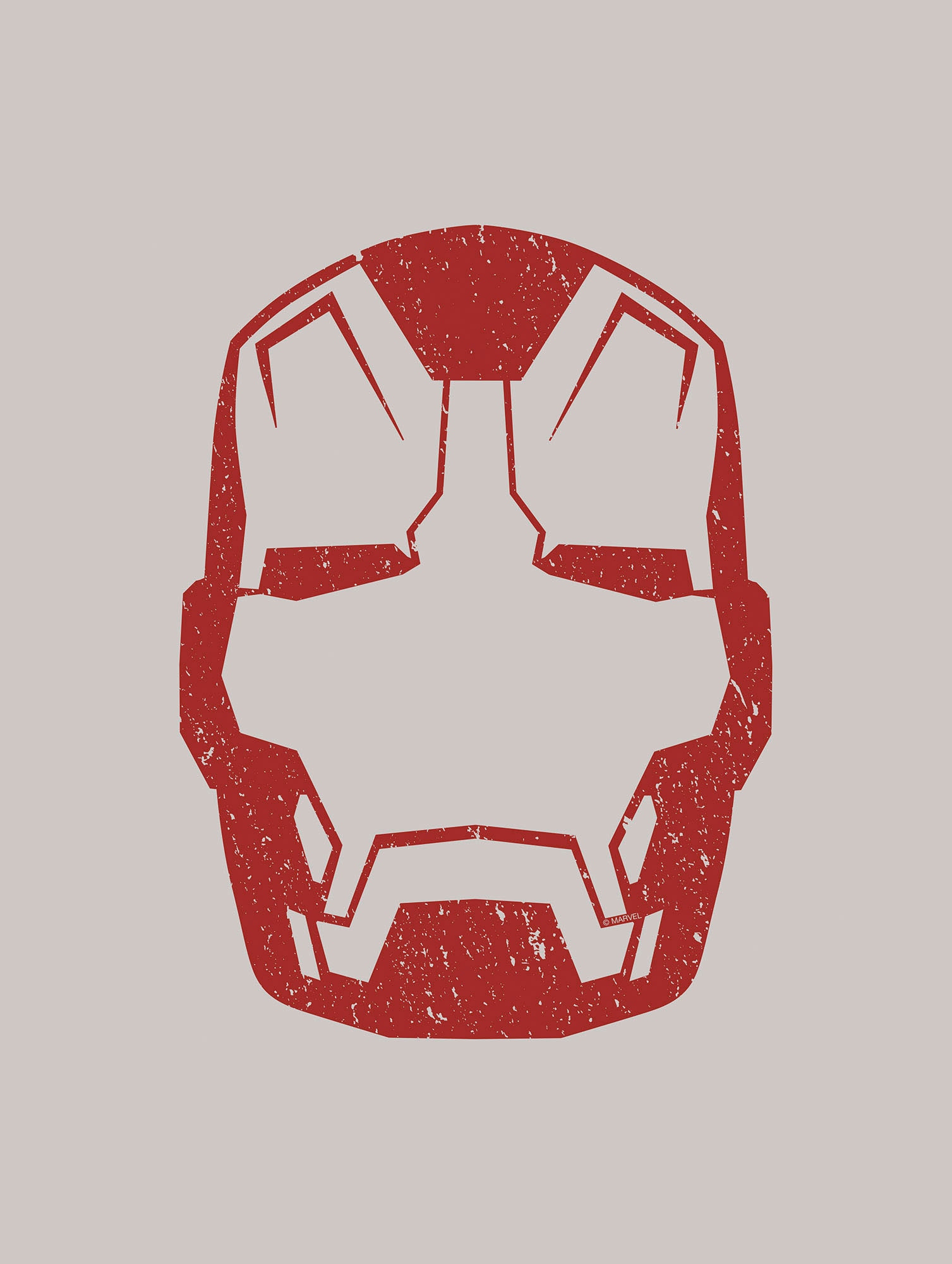 Image of Komar Bild "Iron Man Helmet MK 43" Natur 1 Stk. tlg. Wandbild zur Dekoration im Kinderzimmer - ohne Rahmen
