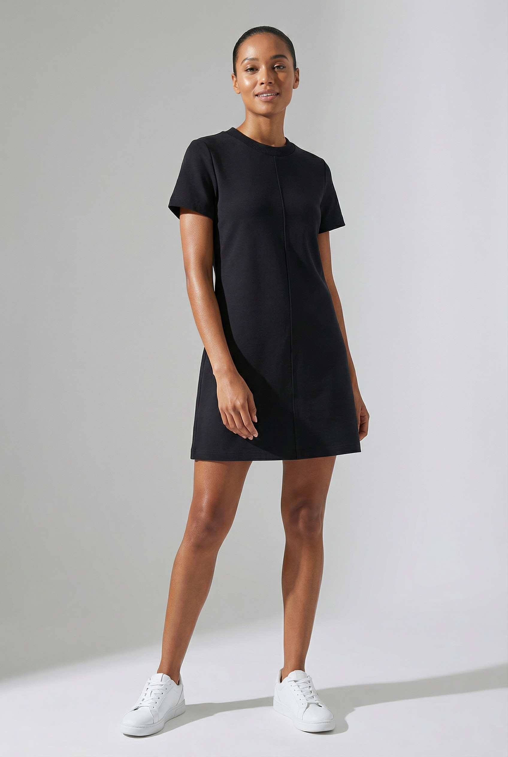 Image of Calvin Klein Jeans Jerseykleid "A- PUNTO MILANO T SHIRT DRESS" Ohne Taschen Mit Rundhalsausschnitt