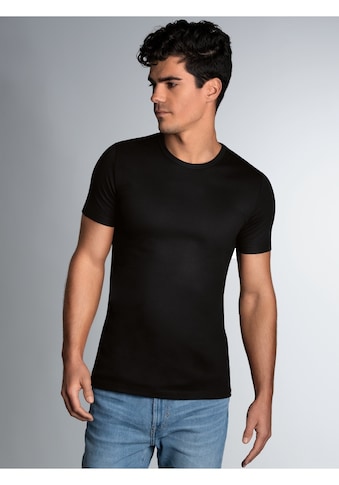 T-Shirt »TRIGEMA T-Shirt aus Baumwolle/Elastan«, (1 tlg.)
