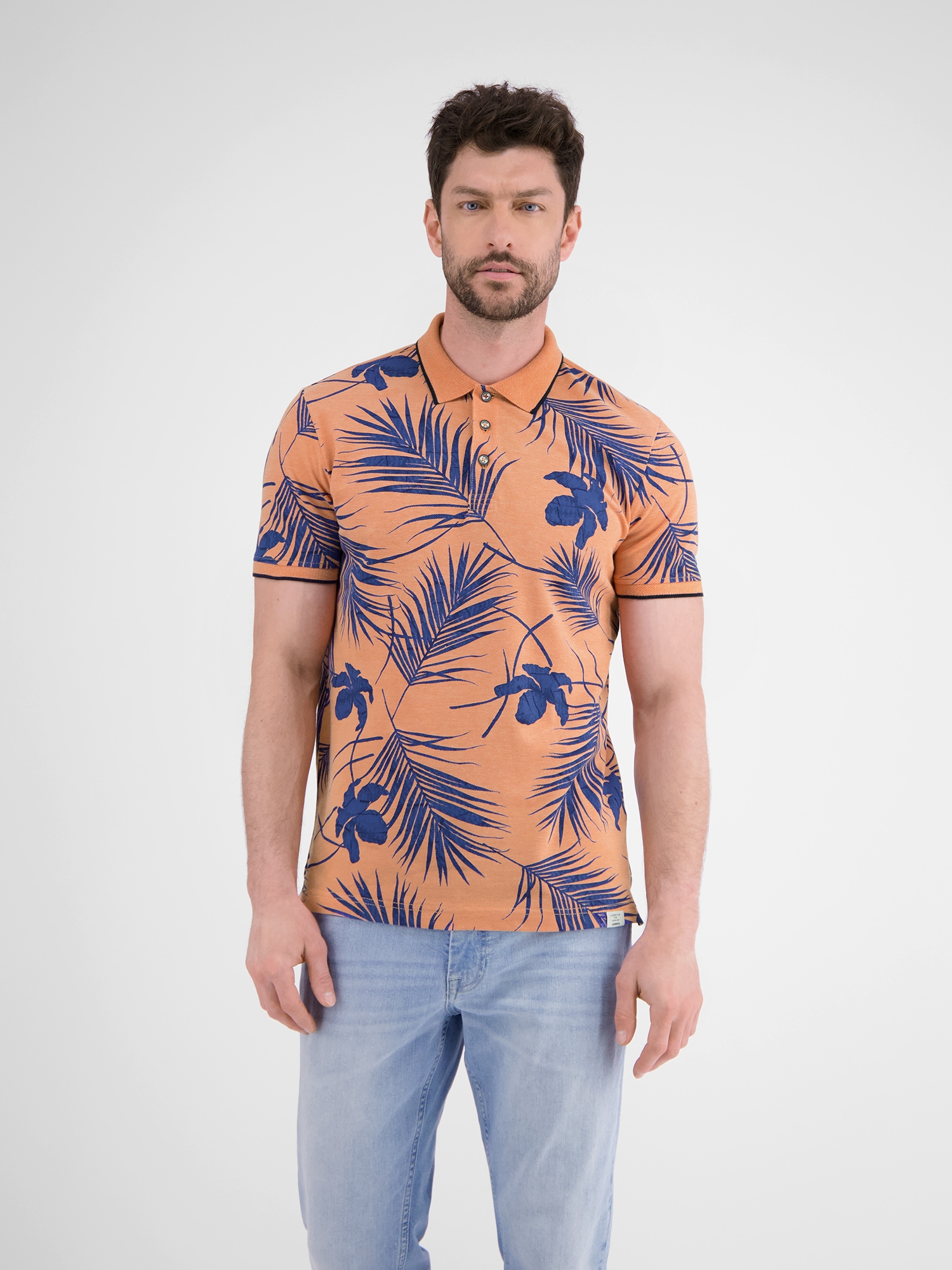 LERROS Poloshirt »LERROS Modisches Poloshirt, sommerlich gemustert«