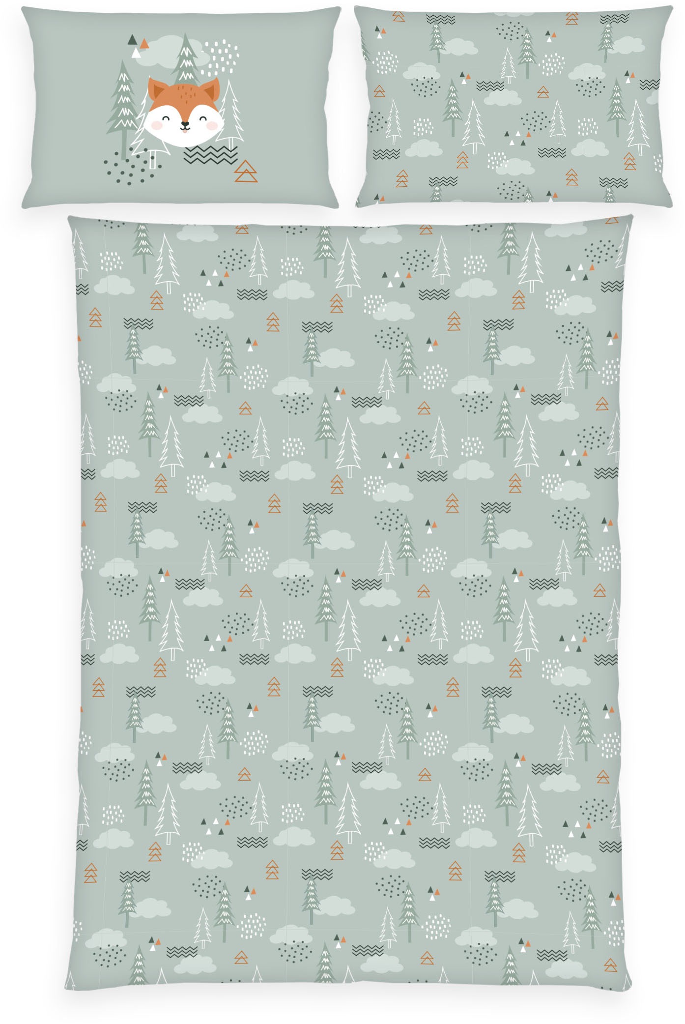 Image of Baby Best Babybettwäsche "babybest Nordic Forest" 2 Stk. mit tollem Wendemotiv