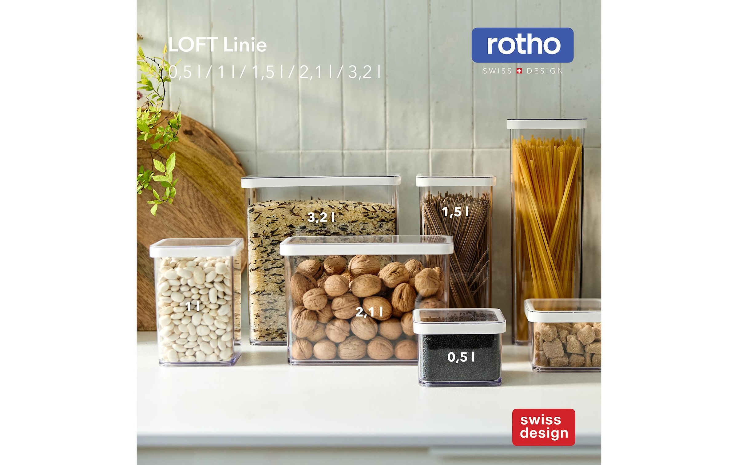 ROTHO Vorratsdose »Set Premium Dosen 19 tlg. Loft 21 l«
