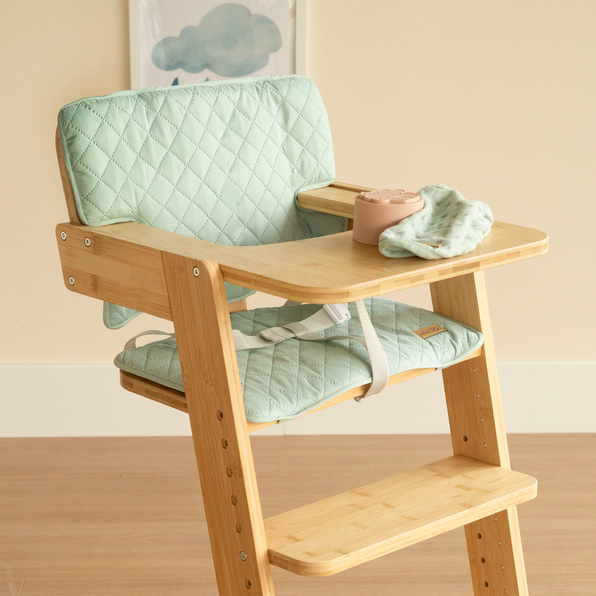 roba® Réducteur de siège »Style Frosty green« Set, 2 cuis tlg. passend zu den Hochstühlen 'Nature Up'