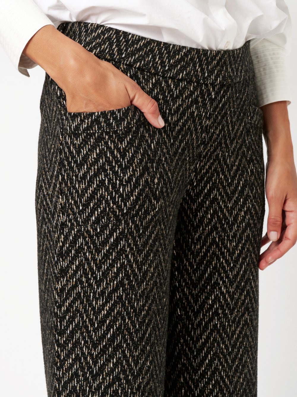 TONI Pantalon en tissu »Sue Wide Chic 7/8«  Sommerhose mit Taschen