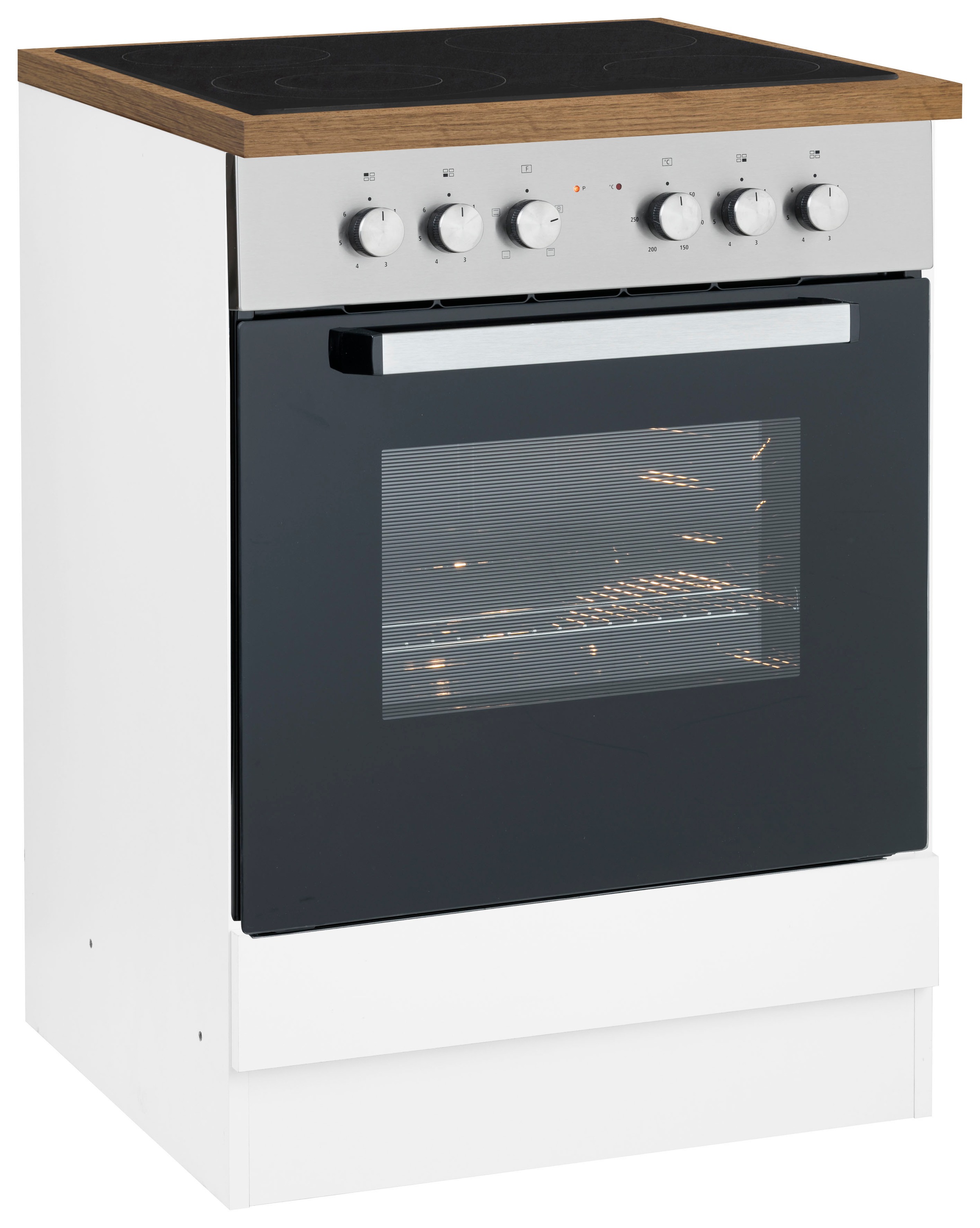 KOCHSTATION Herdumbauschrank "KS-Samos" 60 cm breit
