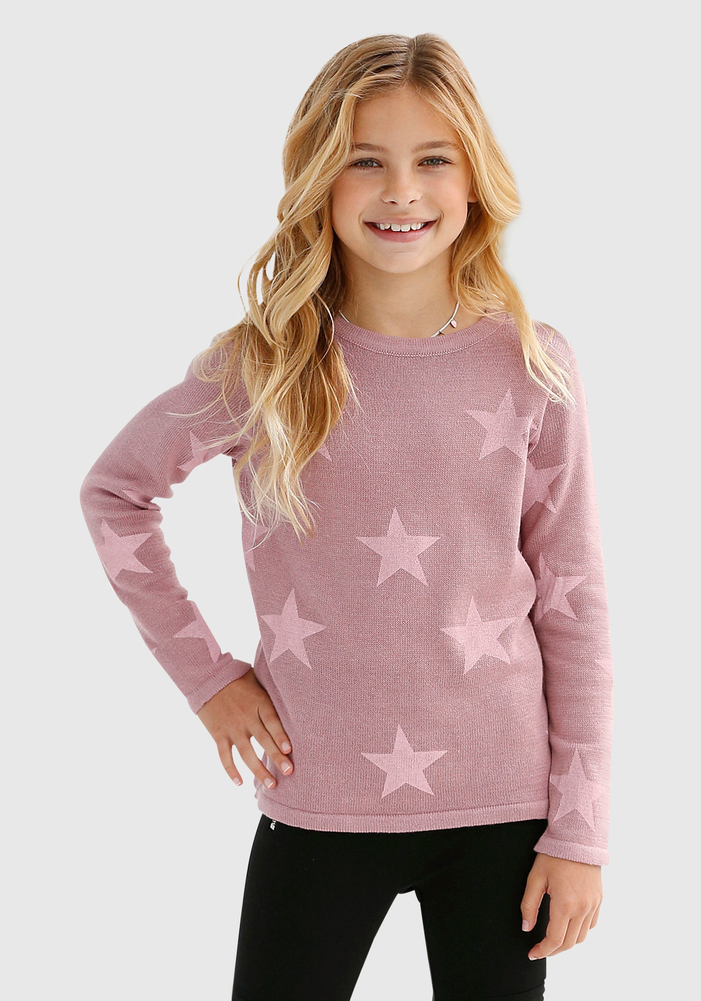 Image of KIDSWORLD Strickpullover, mit Sternen - Druck bei Ackermann Versand Schweiz