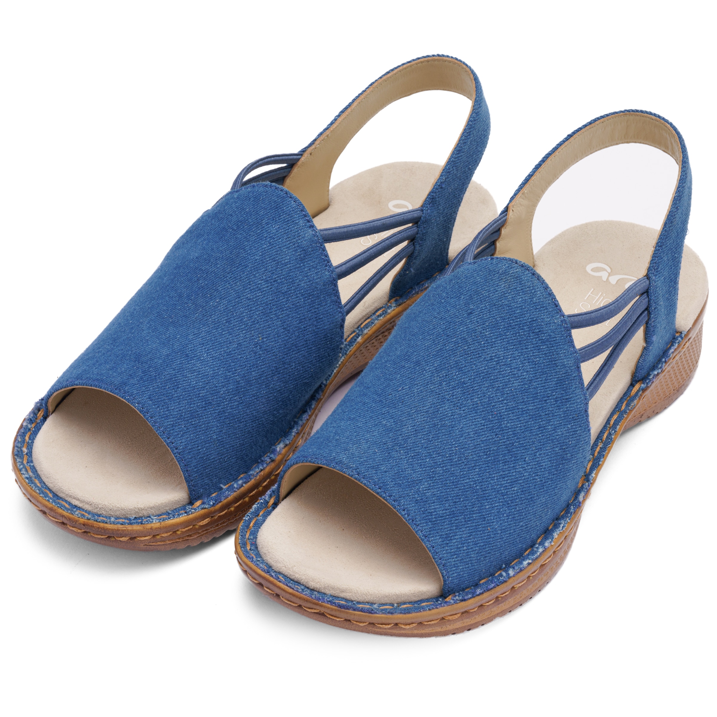 Image of Ara Riemchensandale "HAWAII" Keilabsatz, Sandalette mit Gummizügen, in Schuhweite G (= weit)