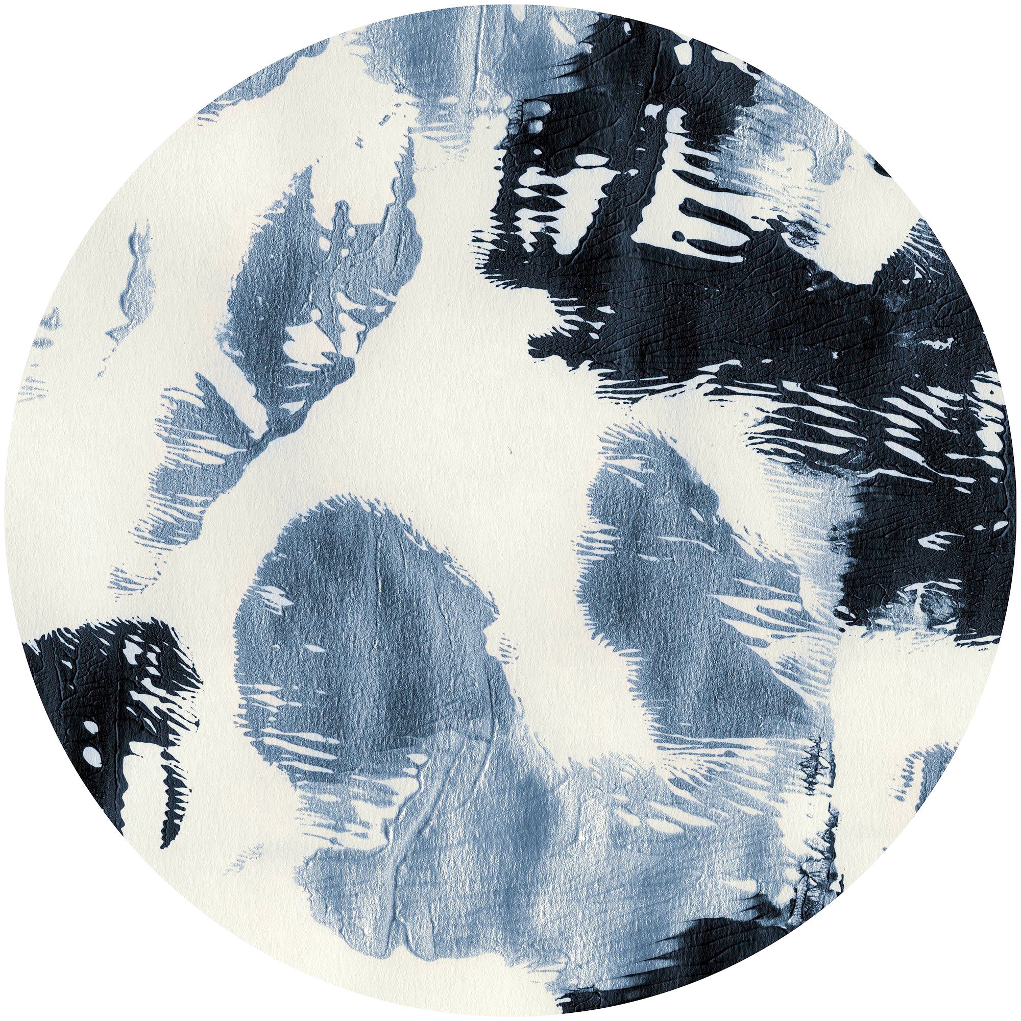 Komar Vliestapete »Vlies selbstklebend - Arty Blue - Grösse 125 x 125 cm«, bedruckt, Wohnzimmer, Schlafzimmer