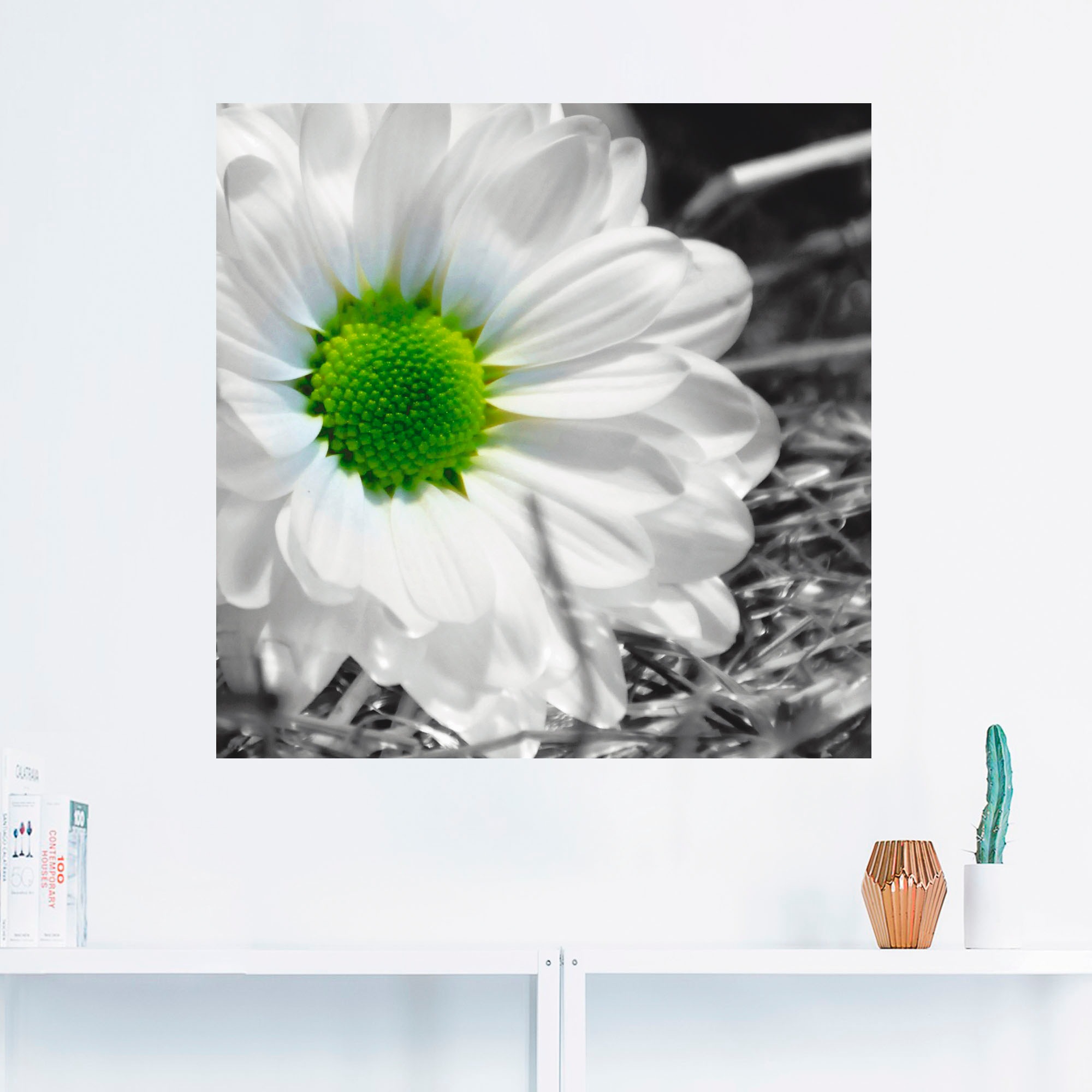 Artland Wandbild »Weisse Blume«, Blumen, (1 St.), als Leinwandbild, Wandaufkleber in verschied. Grössen
