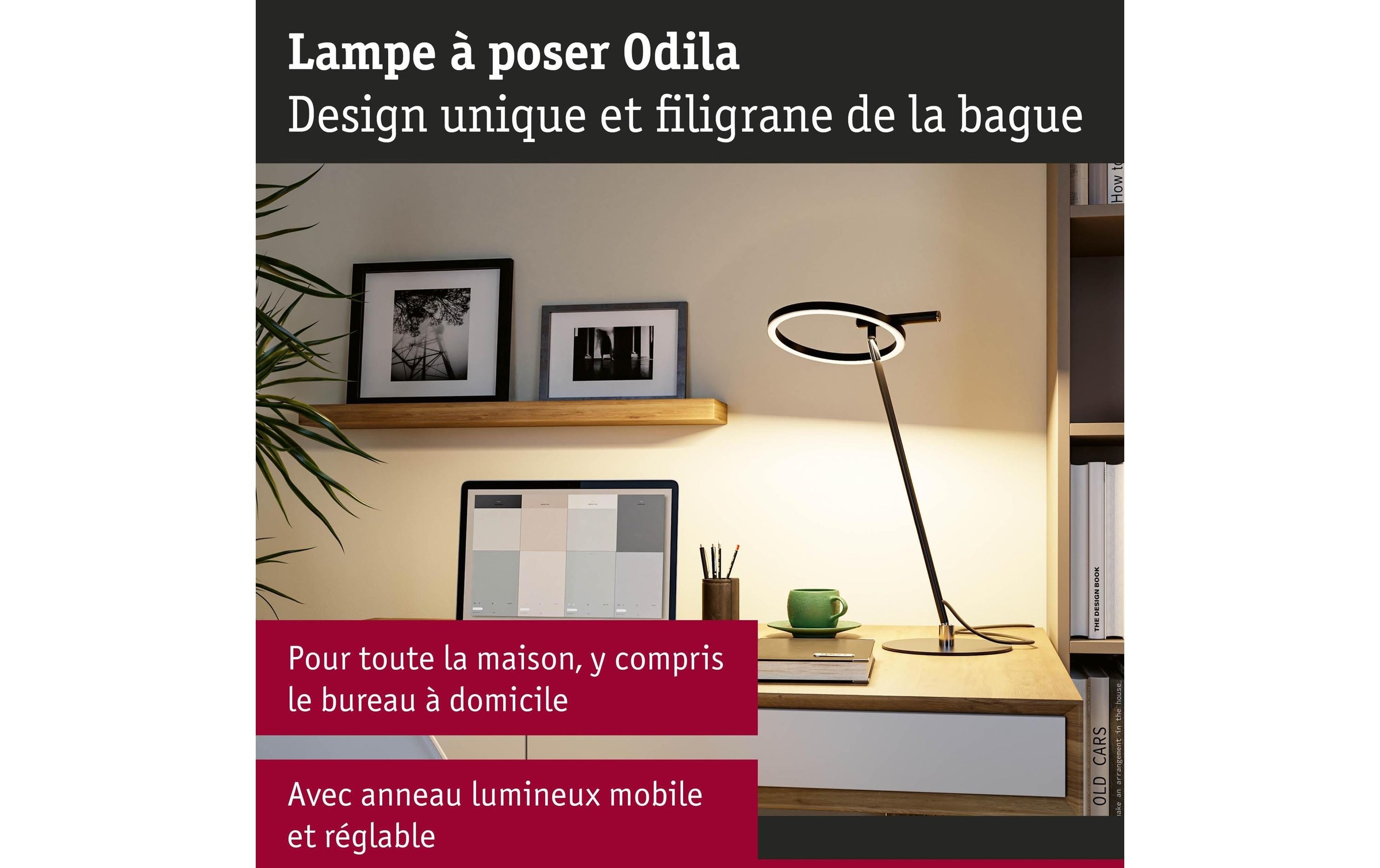 Paulmann LED Schreibtischlampe »Paulmann Schreibtischleuchte Schreibtischleuchte Odila« LED-Modul warmweiss - kaltweiss