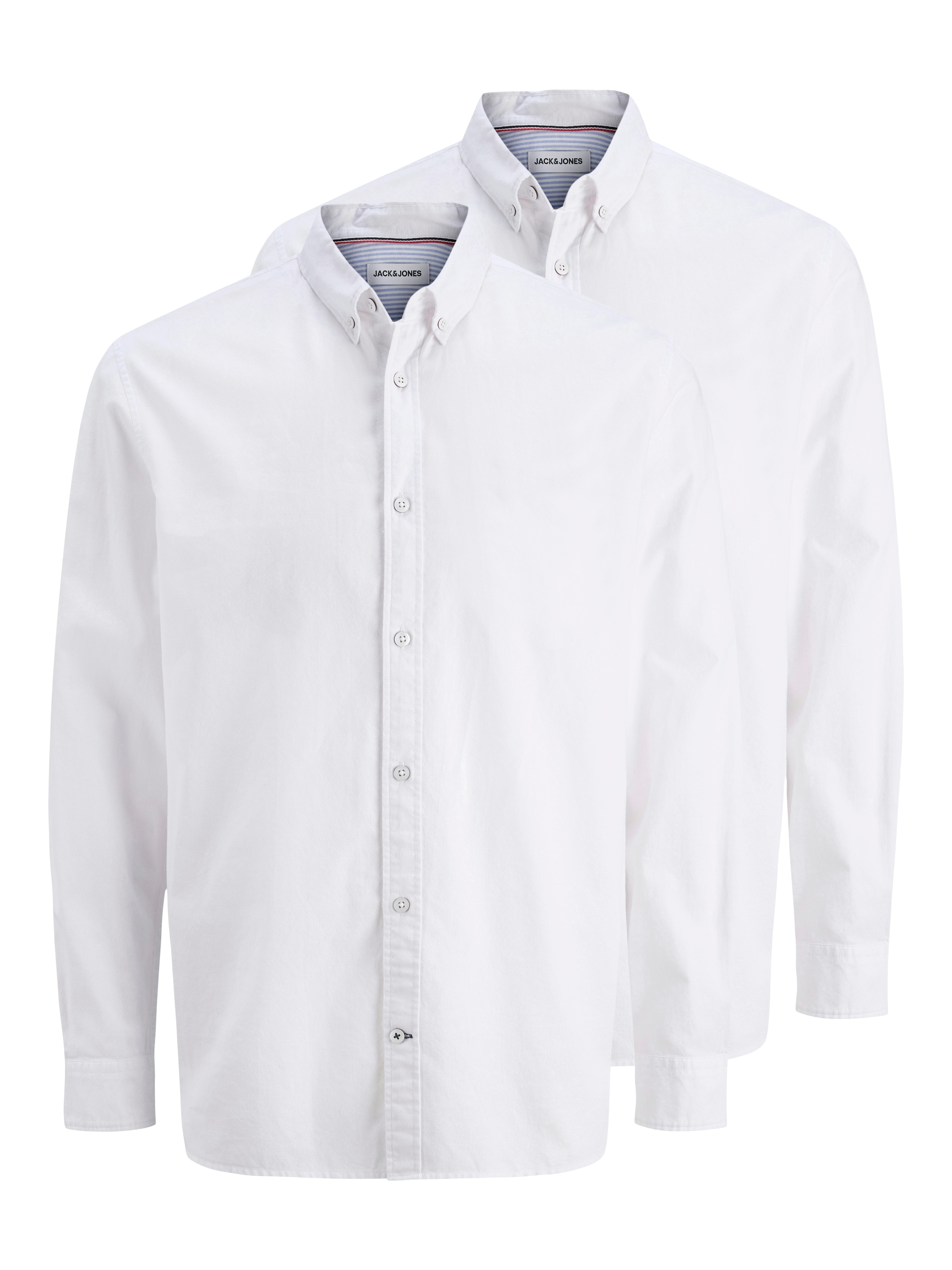 Image of Jack & Jones Langarmhemd "JJOXFORD DETAIL SHIRT LS 2 PACK MP" Packung, 2 Stk.