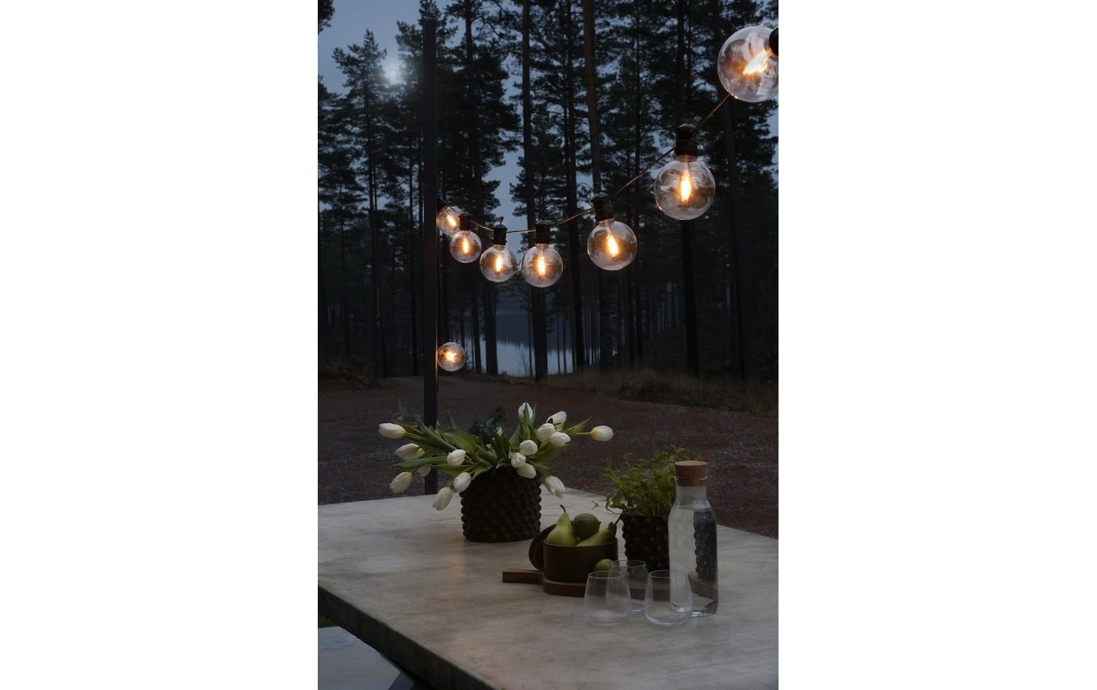 KONSTSMIDE Lichterkette »Solar 2337 10 LEDs Transparent«, 10 St.-flammig