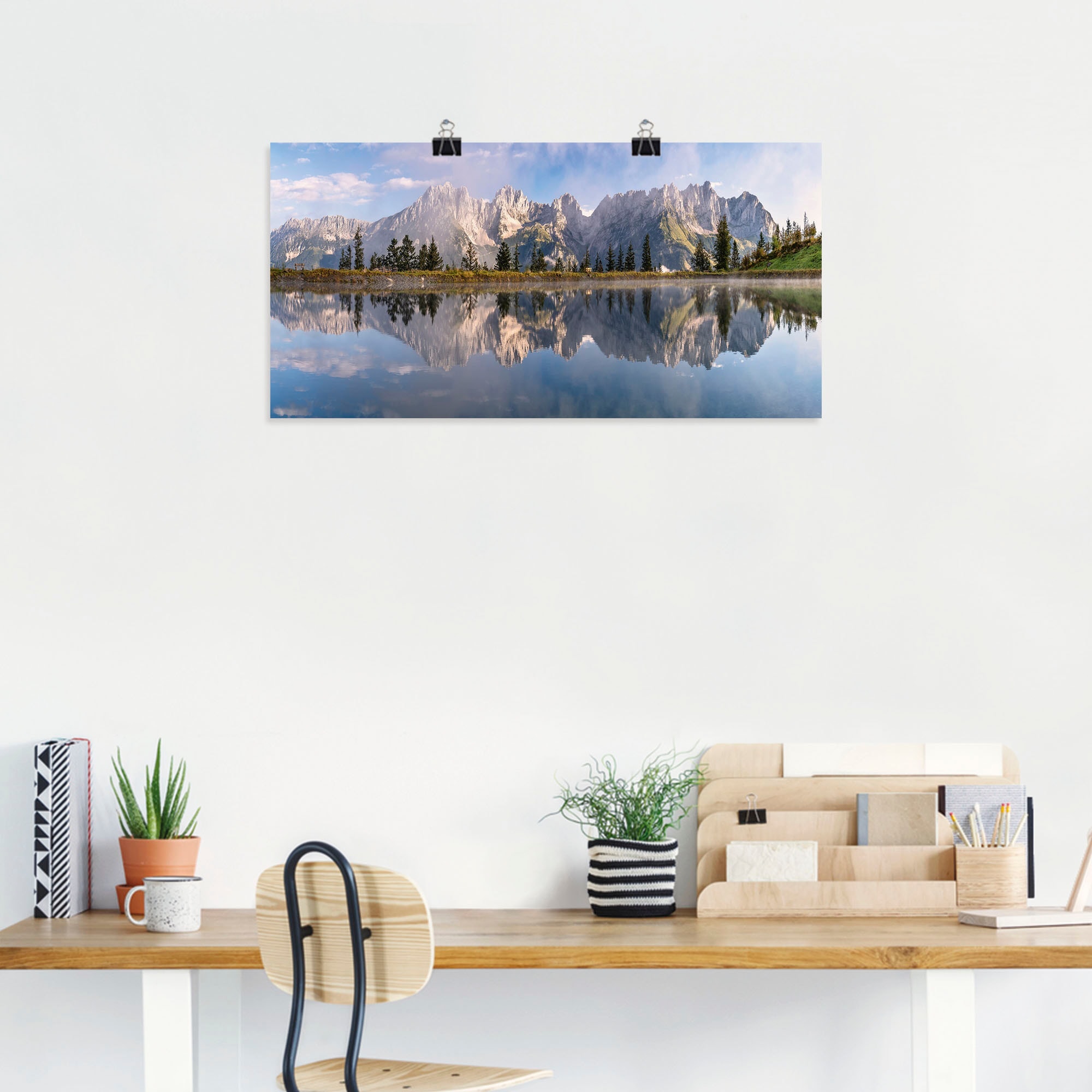 Artland Wandbild »Wilder Kaiser in Tirol« Bilder von Europa 1 Stk. tlg. als Alubild, Outdoorbild, Leinwandbild, Poster, Wandaufkleber