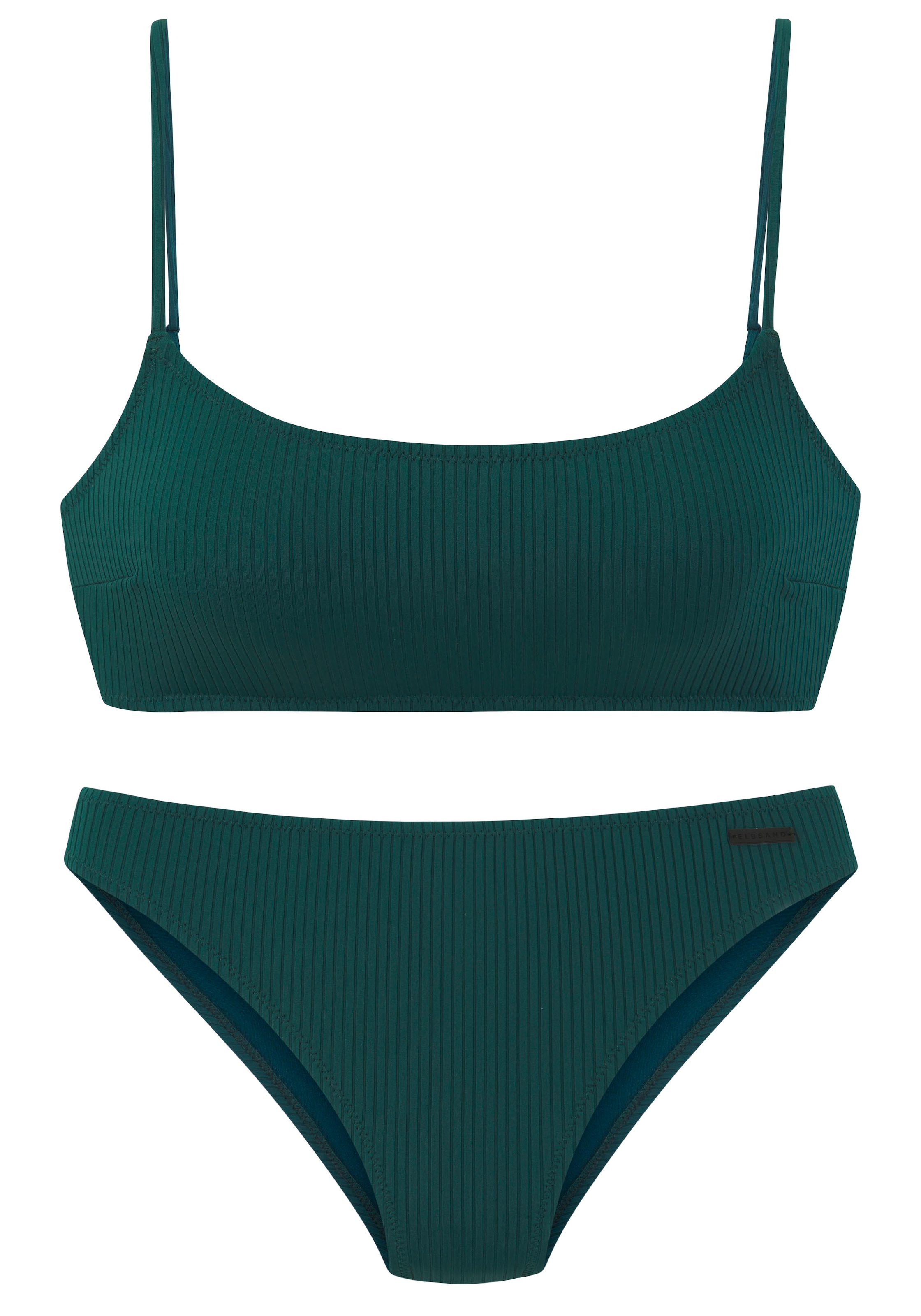 Elbsand Bustier-Bikini, aus trendiger Rippware