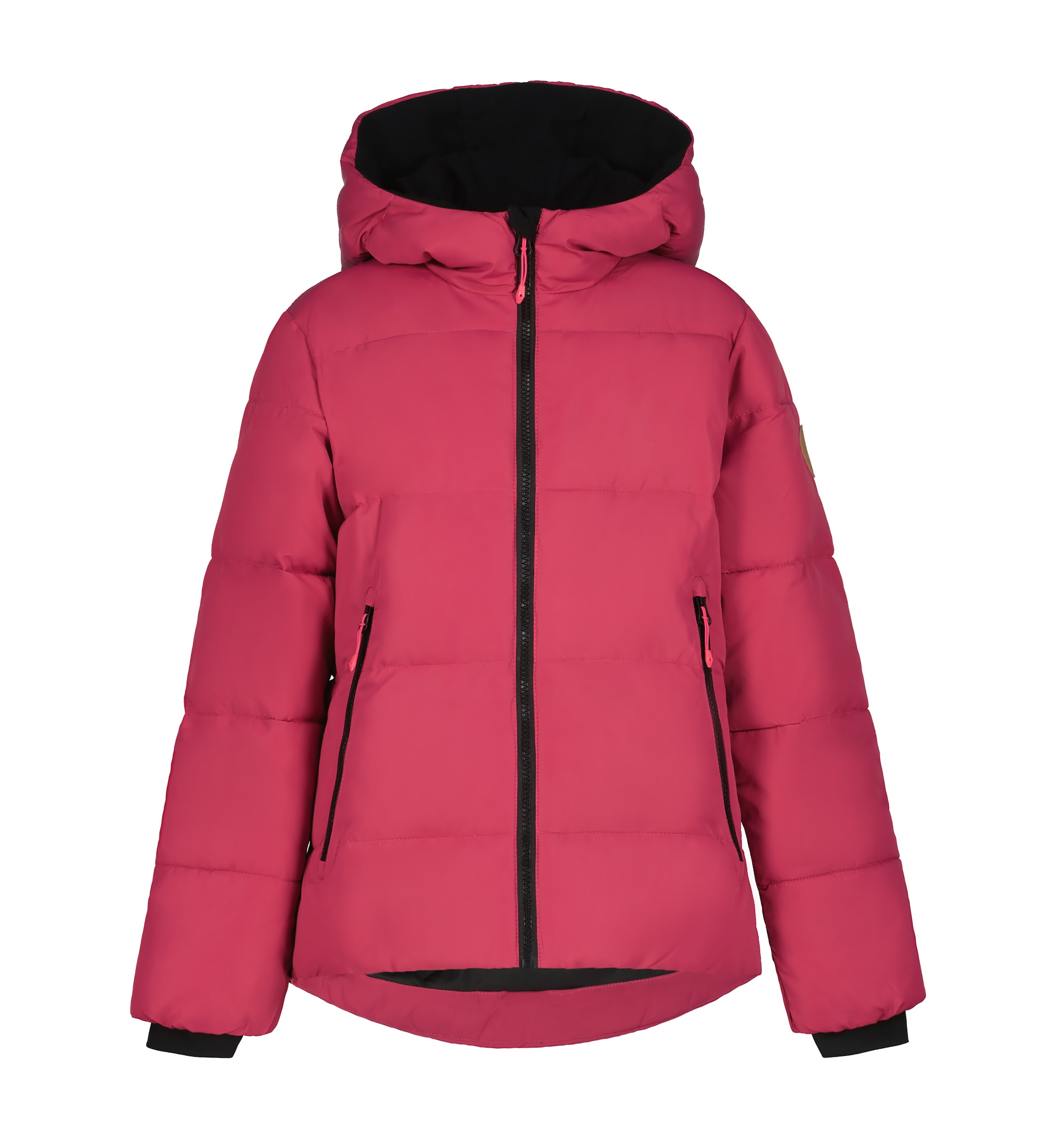 Icepeak Steppjacke »KARNAK JR - für Kinder«, mit Kapuze, mit dezenten Logoschriftzügen am Rumpfabschluss und Verschluss