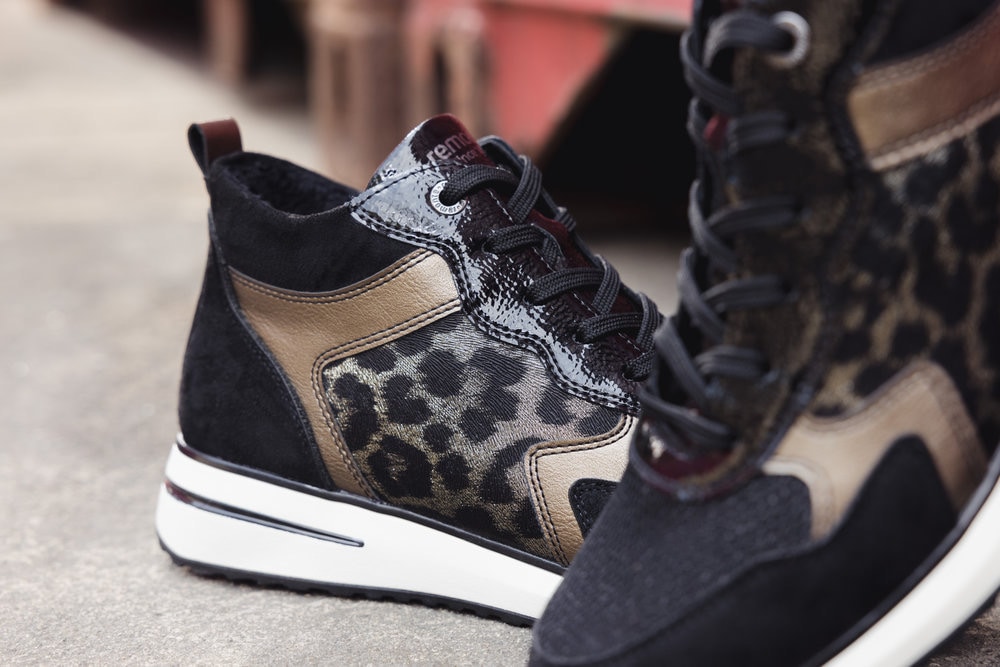 Remonte Keilsneaker, Freizeitschuh, High-Top-Sneaker, Schnürer, Innenreissverschluss