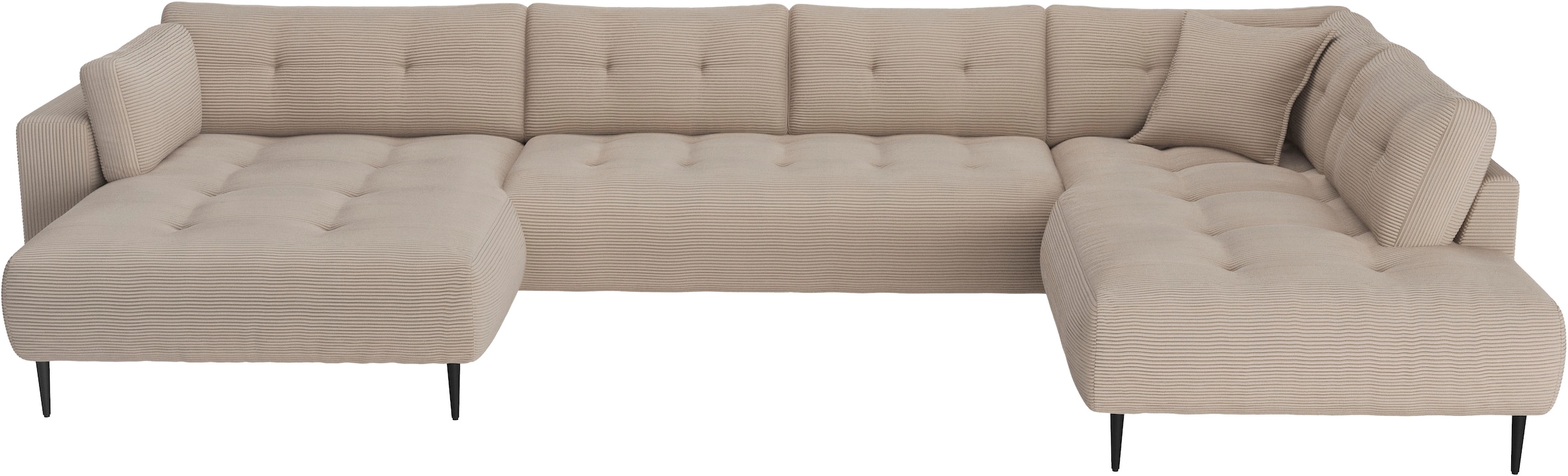 Trends by HG Wohnlandschaft »Leo U-Form, B: 360 cm mit Zierkissen«