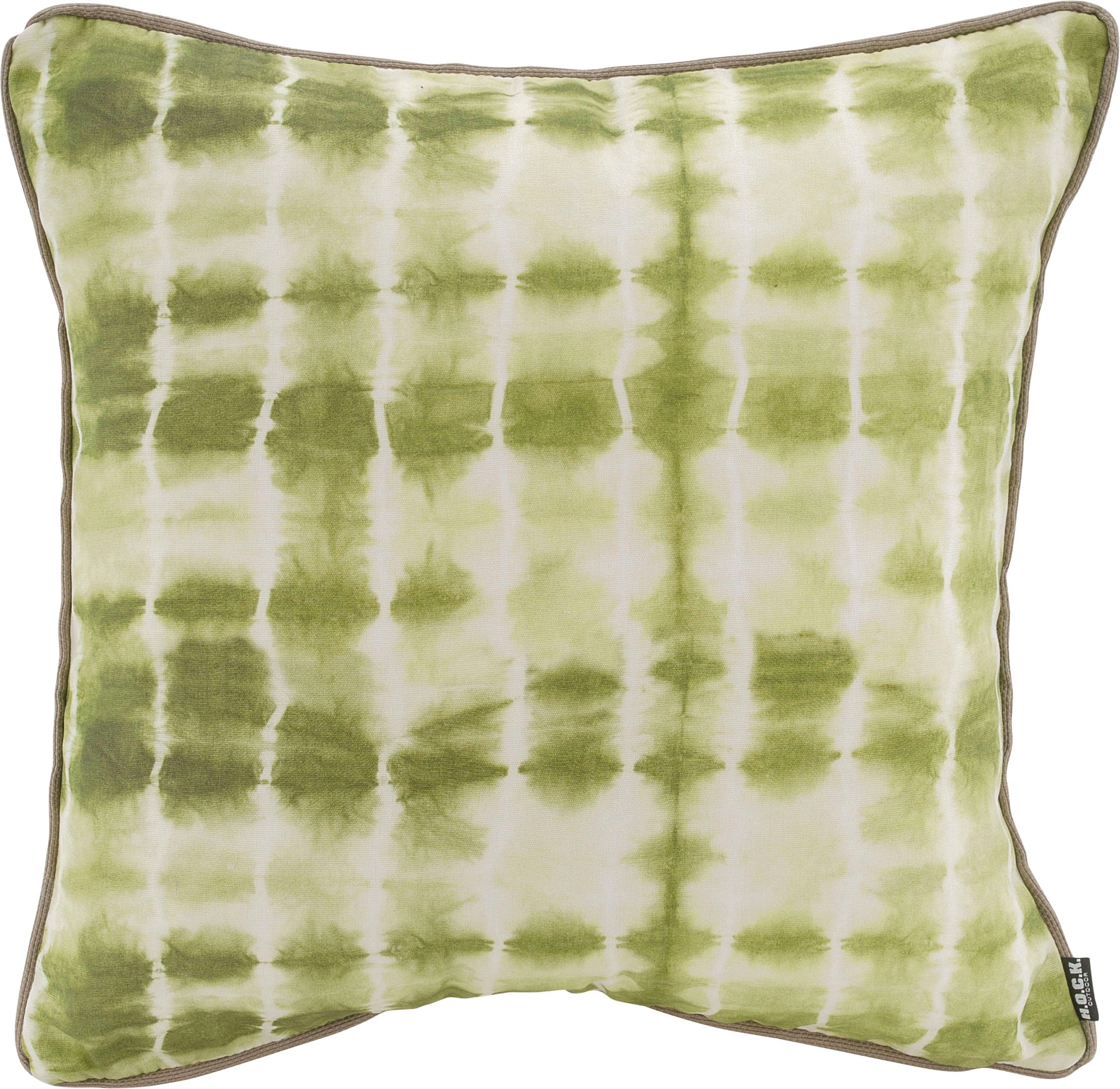 Image of H.O.C.K. Dekokissen "Badu Batik Midnight Outdoor" mit Keder, Kissenhülle mit Füllung, 1 Stück