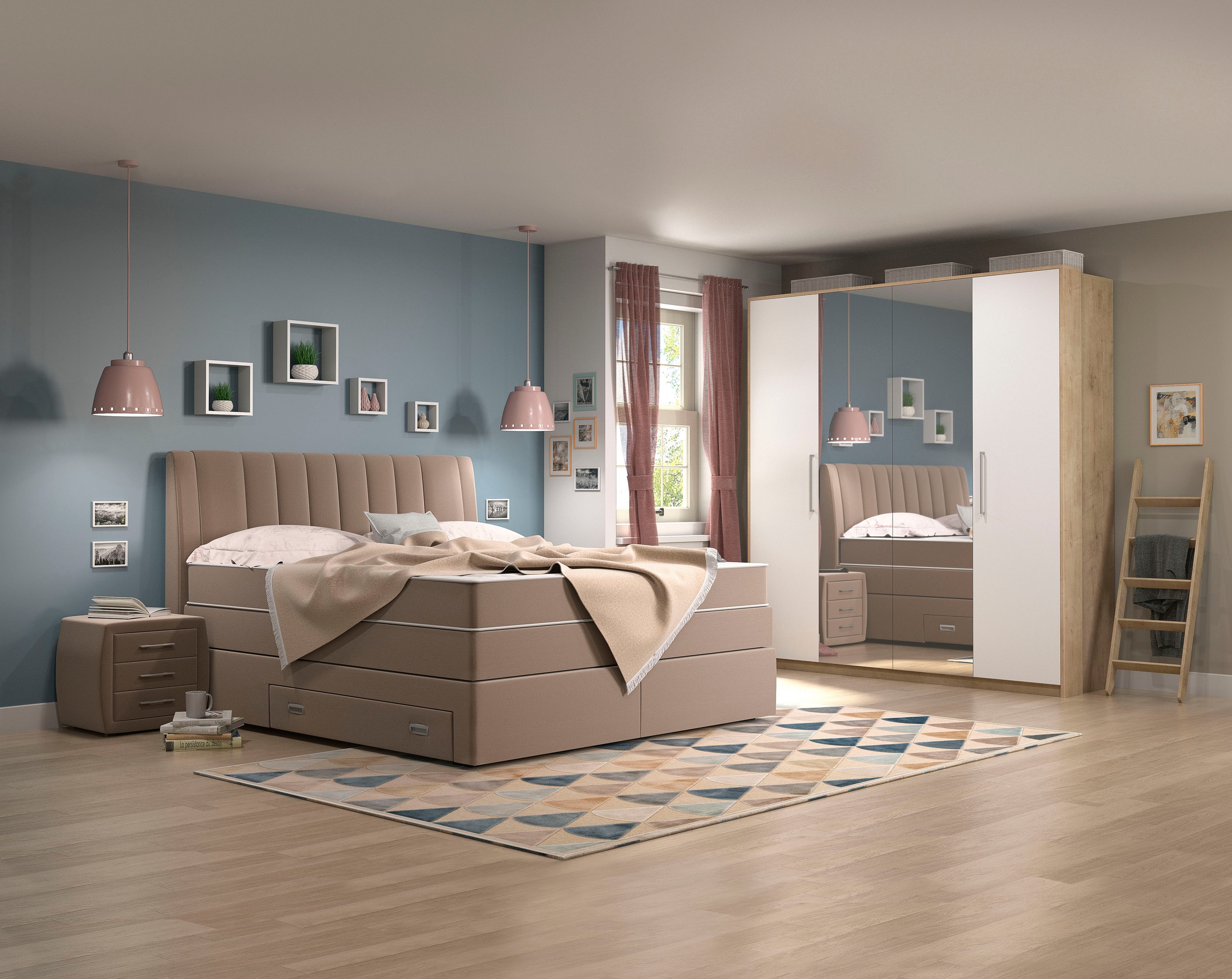 Image of Places of Style Boxspringbett »Rickon«, inkl. Bettschubkasten bei Ackermann Versand Schweiz