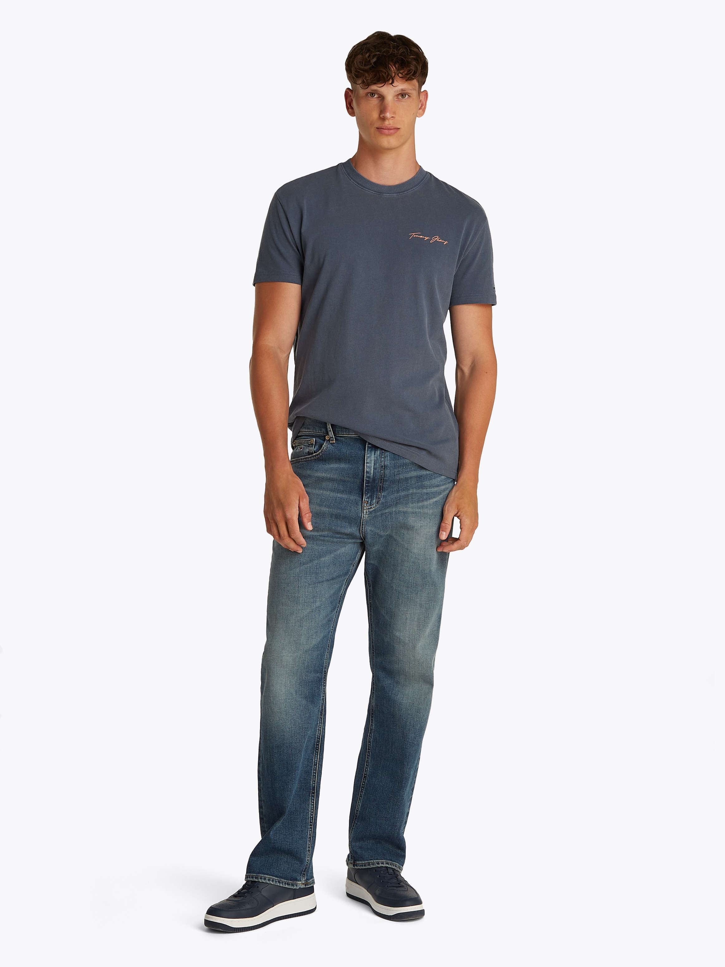 Tommy Jeans T-Shirt »TJM REG SIG SAILING SS TEE EXT«, mit grossem Rückendruck