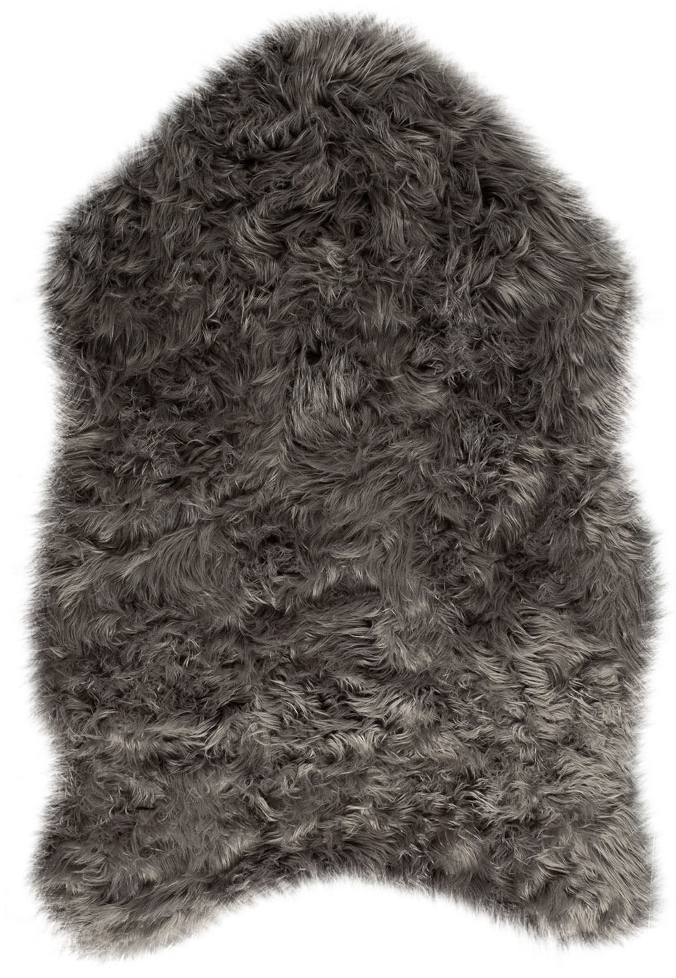 Paco Home Fellteppich »Playa 960«, fellförmig, 64 mm Höhe, Kunstfell, Flokati-Optik, Hochflor, weich und flauschig, Uni-Farben