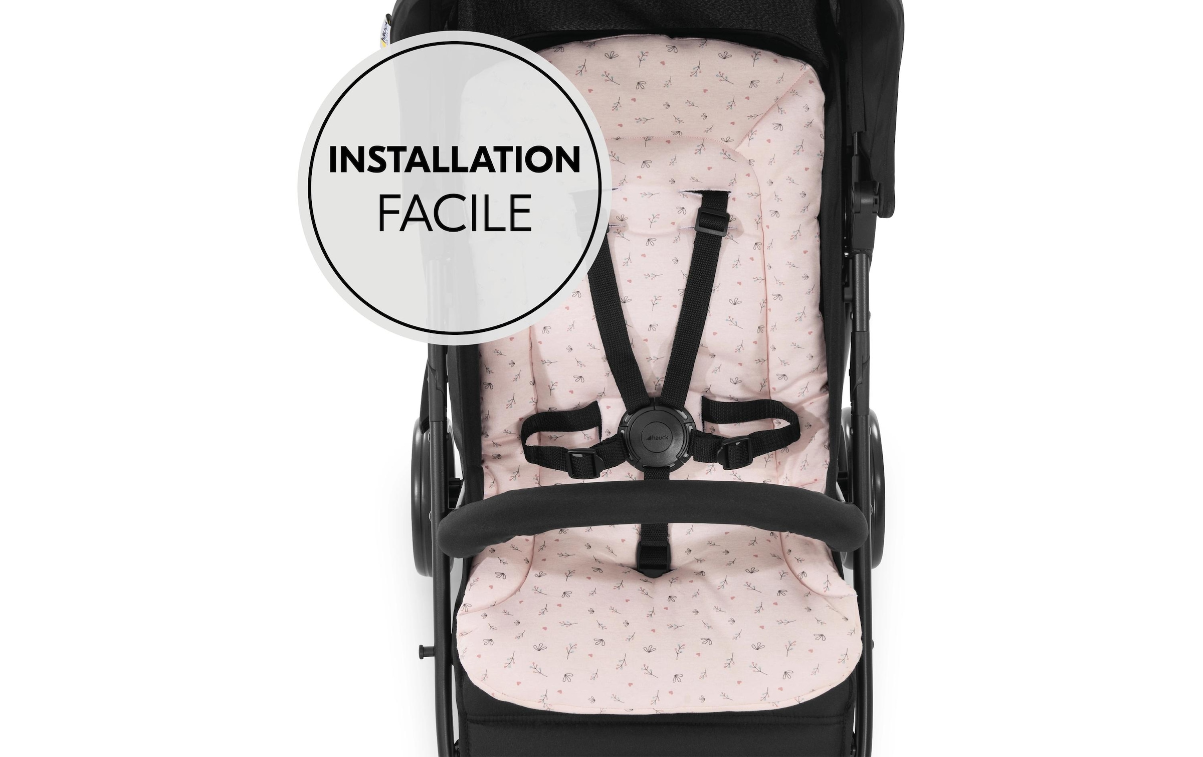 Hauck »Seat Liner, Flowers Rose« également adapté aux poussettes