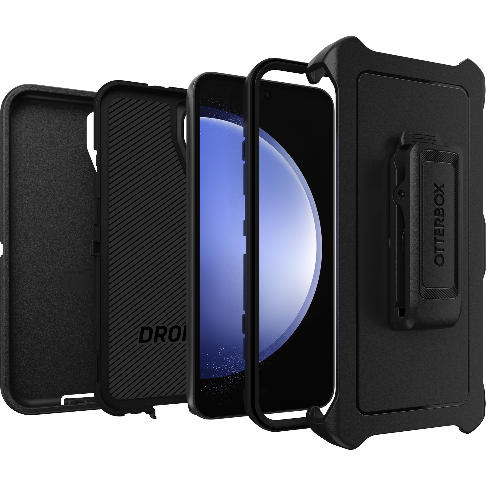 Otterbox Handyhülle »Defender«, für Samsung Galaxy S23 FE, integrierter Ständer, stabil, stosssicher