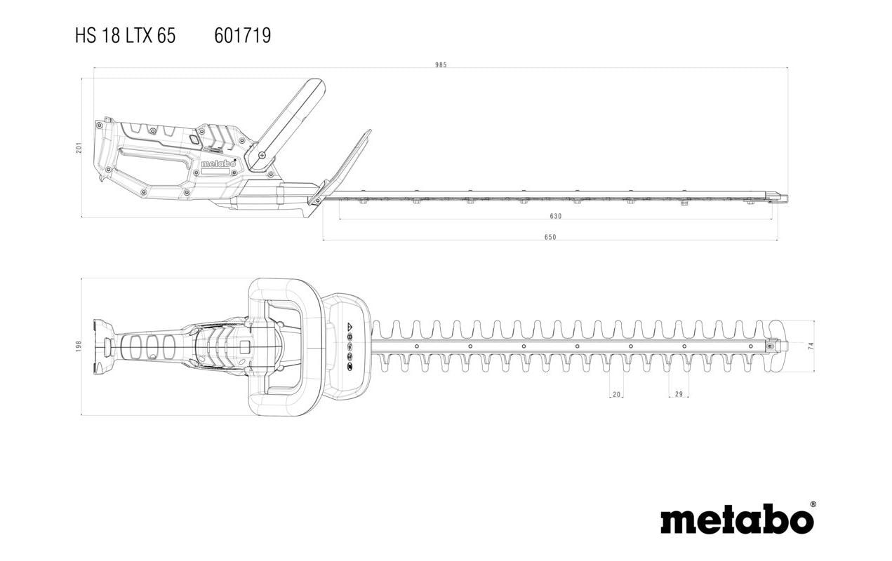 metabo Akku-Heckenschere »HS 18 LTX«