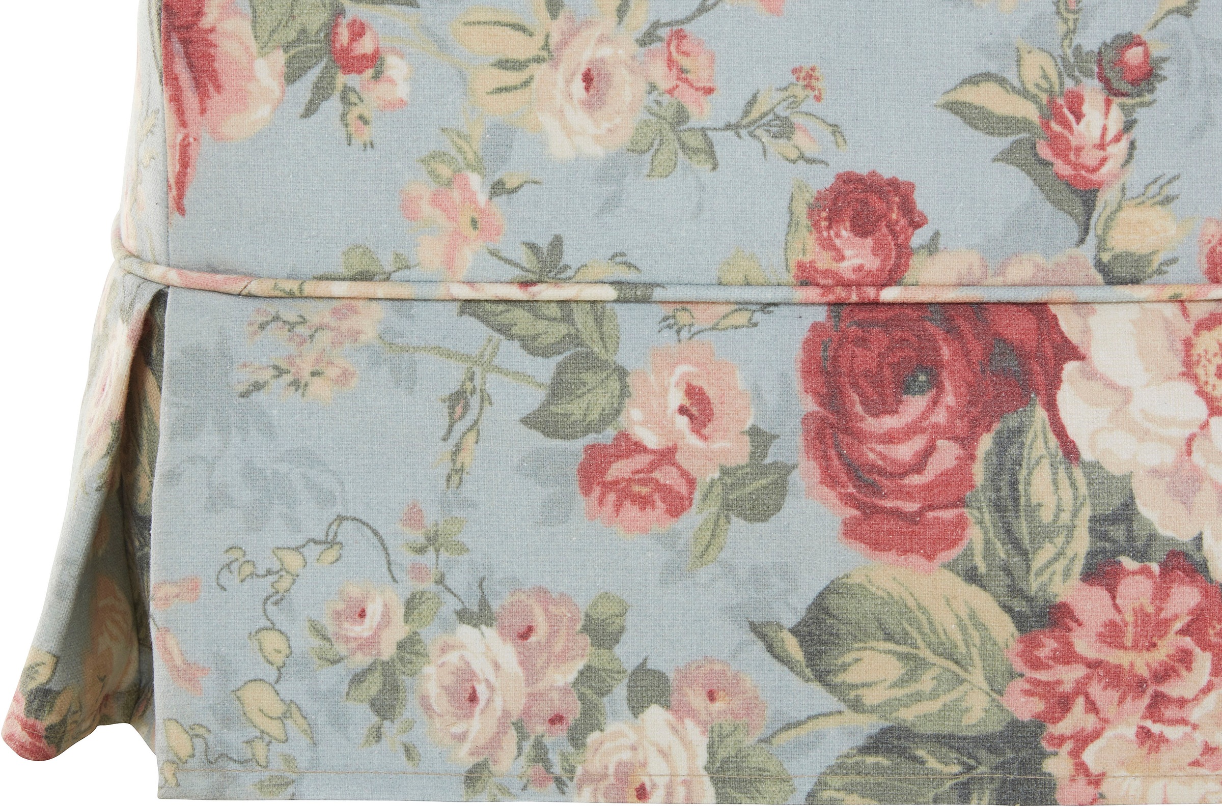 Home affaire Polsterhocker »Shadmoor« Hussenoptik, in uni oder mit Blumendruck, passend zur Shadmoor-Serie