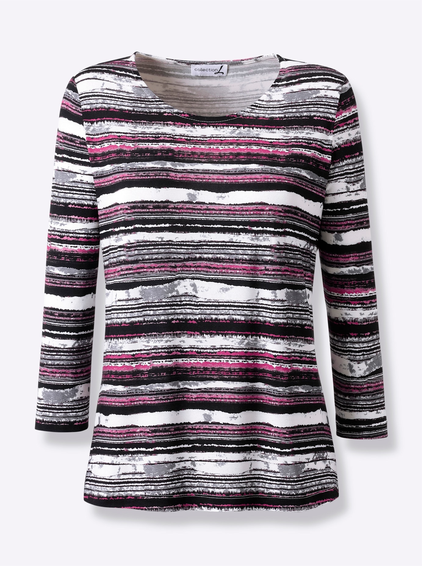 Casual Looks 3/4-Arm-Shirt »Rundhals-Shirt«, (1 tlg.)