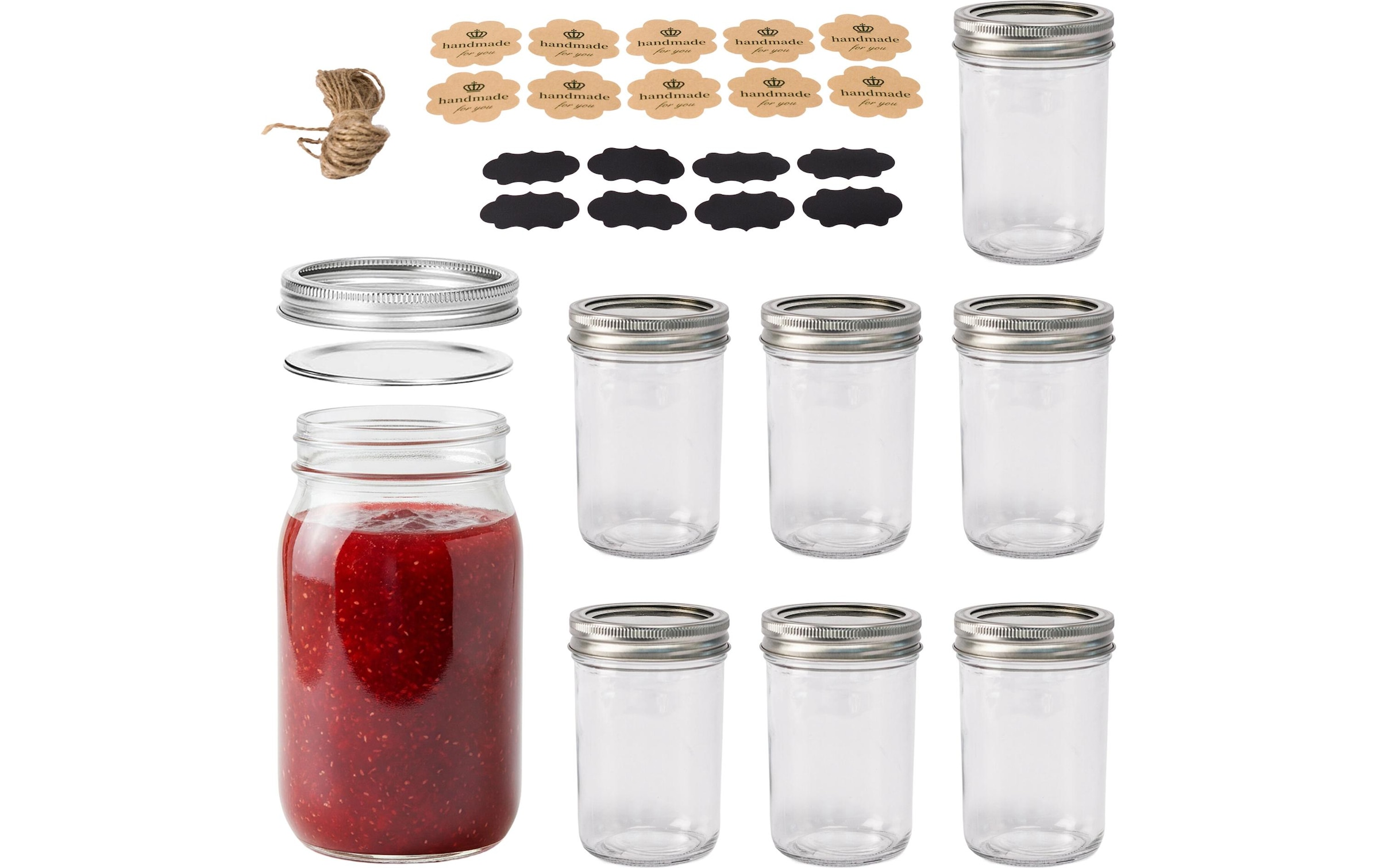 relaxdays Einmachglas »500 ml, 8 Stück«