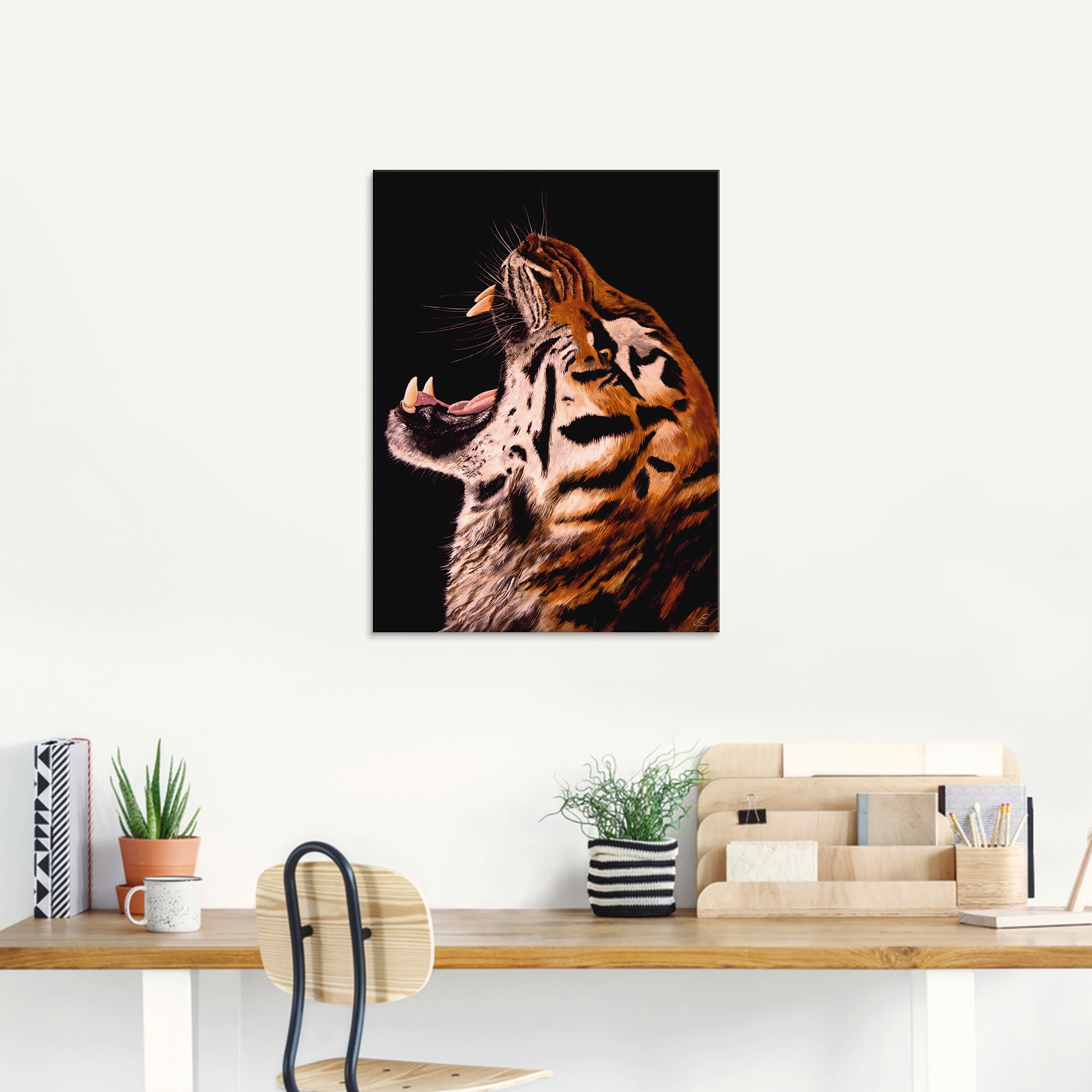 Artland Glasbild »Tiger«, Wildtiere, (1 St.), in verschiedenen Grössen