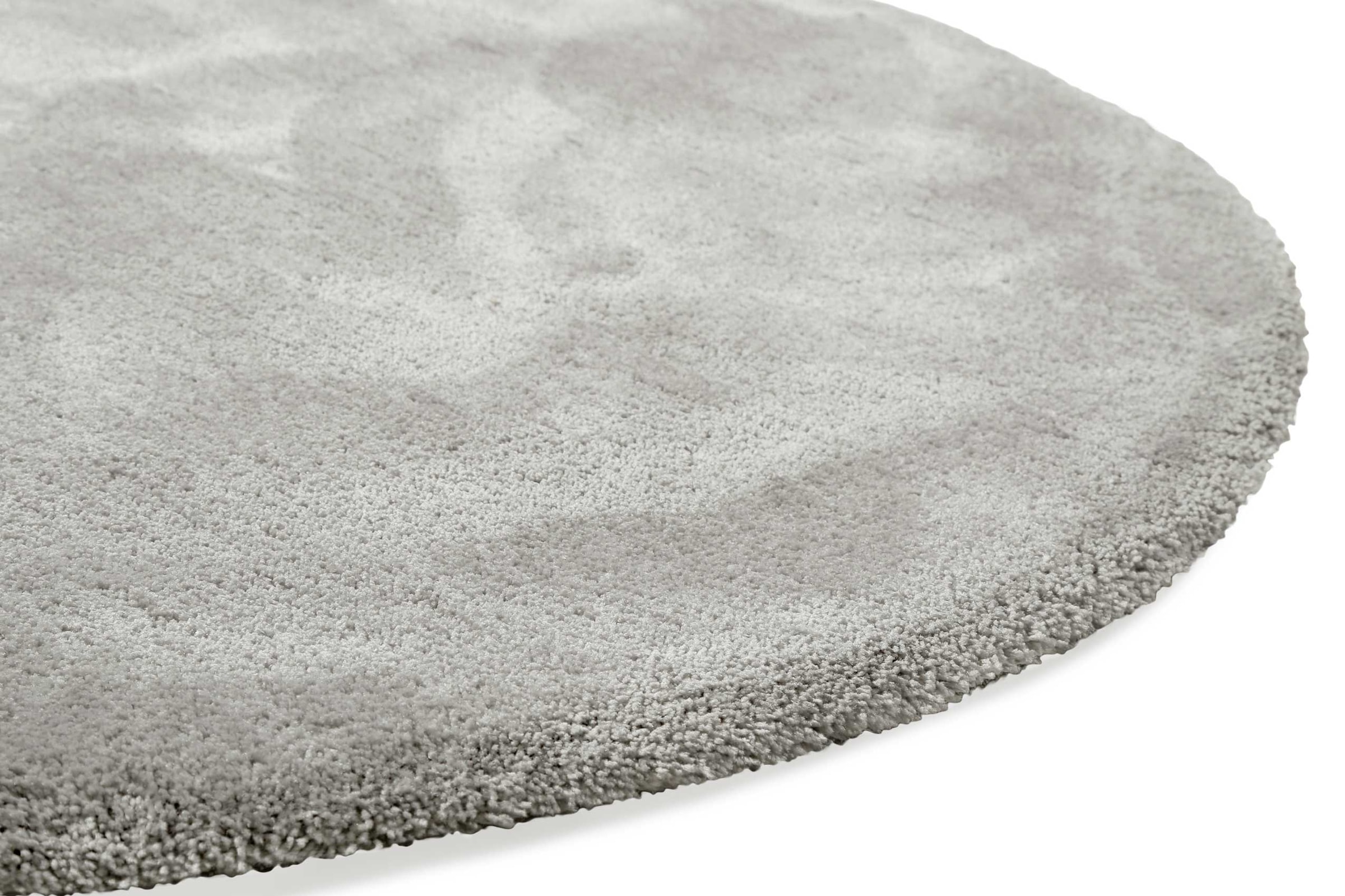 Wecon home Basics Tapis »Emilia« Rond 25 mm Höhe Hochflorteppich, getuftet, modern, einfarbig, flauschig, Wohnzimmer