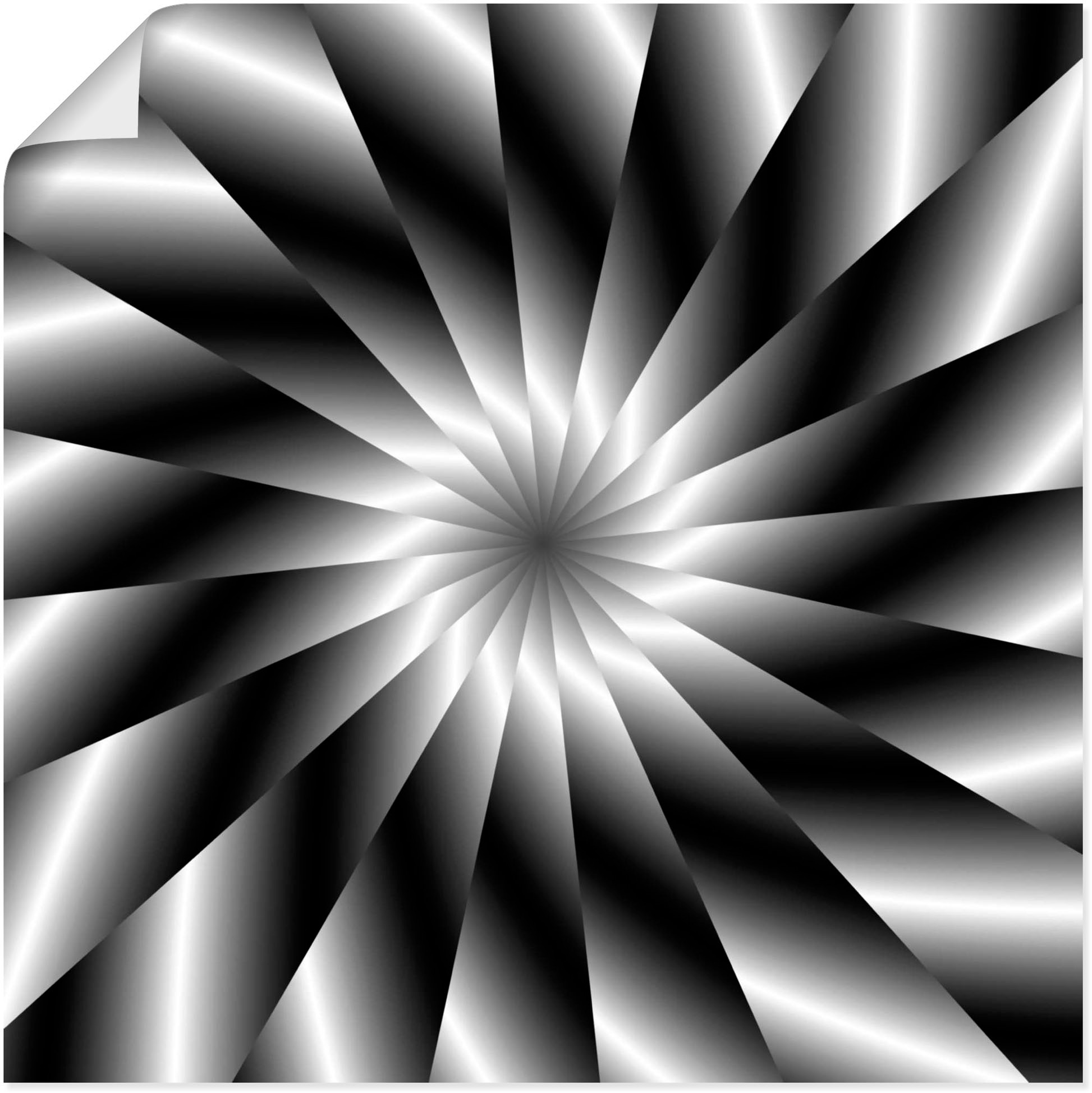 Image of Artland Wandbild »Wie eine Turbine«, Muster, (1 St.), in vielen Grössen & Produktarten -Leinwandbild, Poster, Wandaufkleber / Wandtattoo auch für Badezimmer geeignet bei Ackermann Versand Schweiz