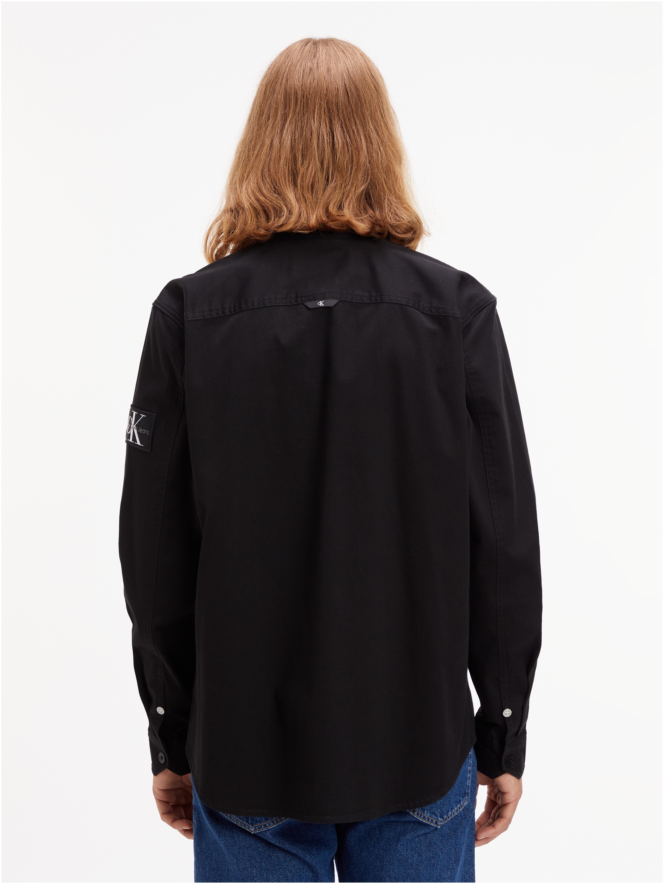 Calvin Klein Jeans Langarmhemd »MONOLOGO BADGE RELAXED SHIRT«