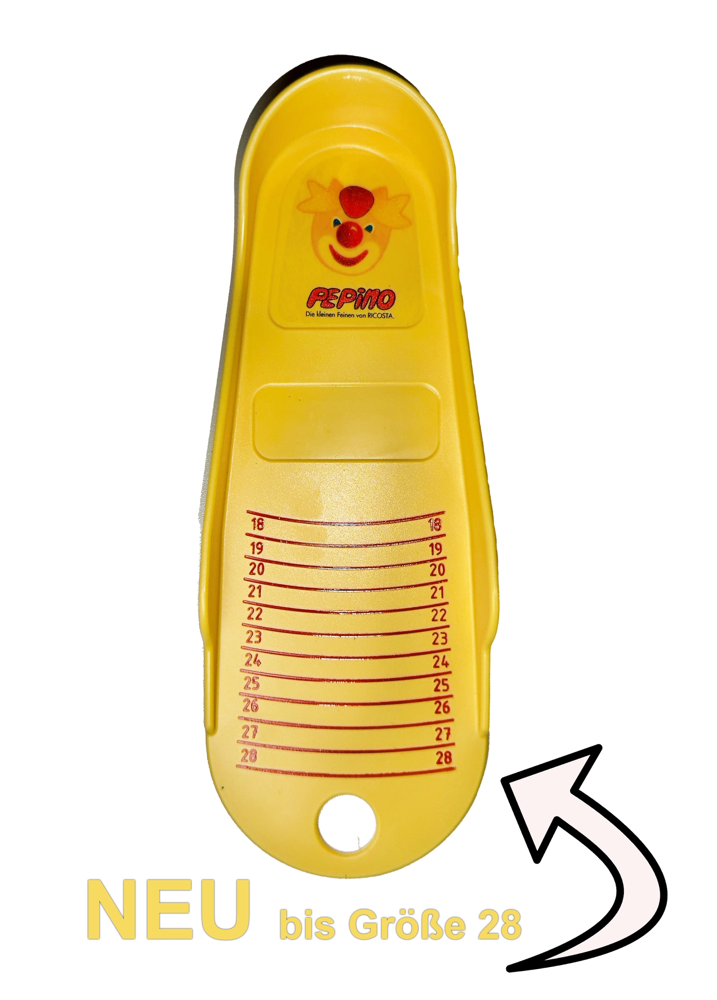 PEPINO by RICOSTA Appareil de mesure du pied »0« coquille de mesure de pied jusqu’à taille 28, gabarit de taille à télécharger