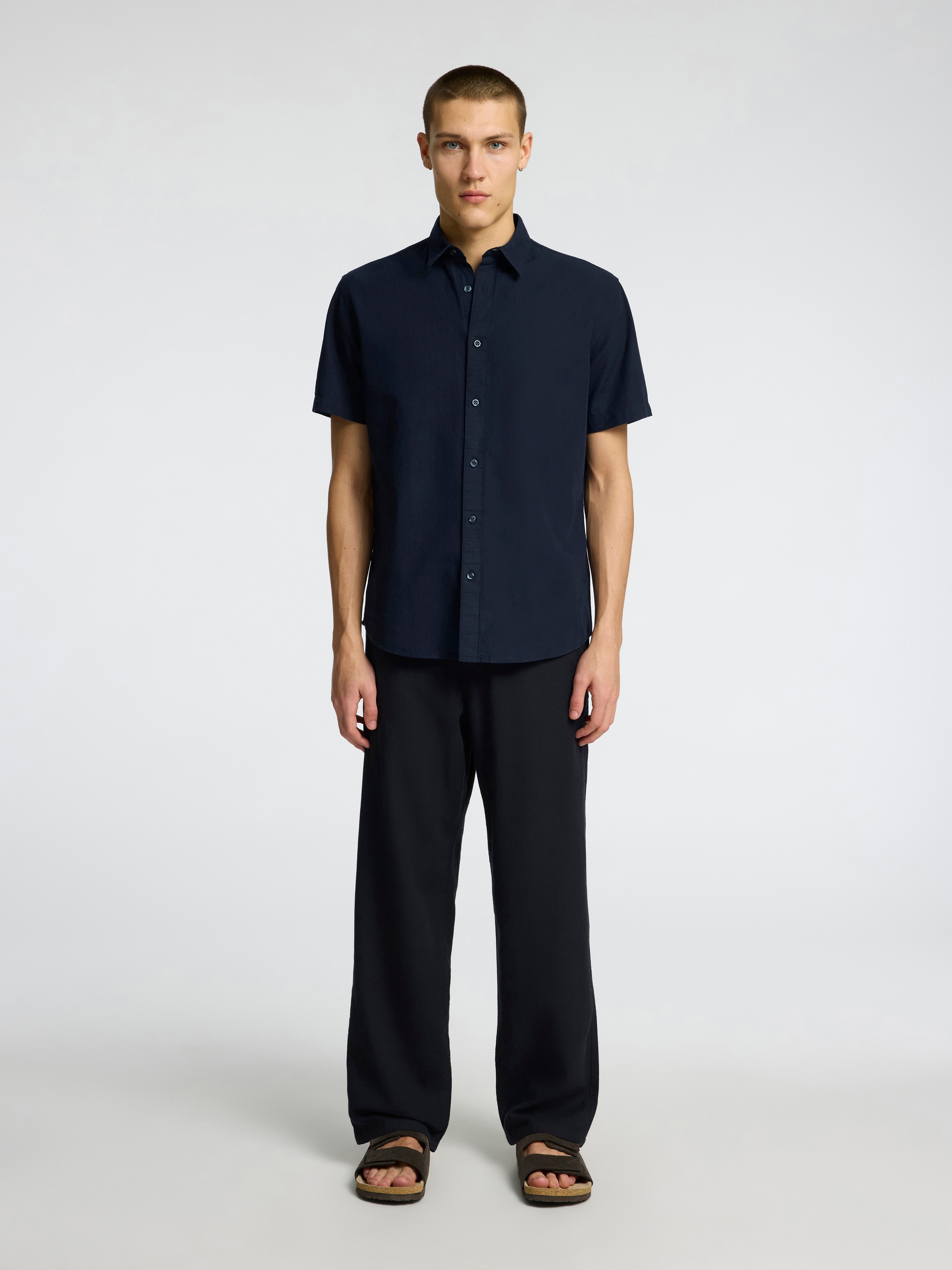 SELECTED HOMME Kurzarmhemd »SLHREG-SUN SHIRT SS NOOS«