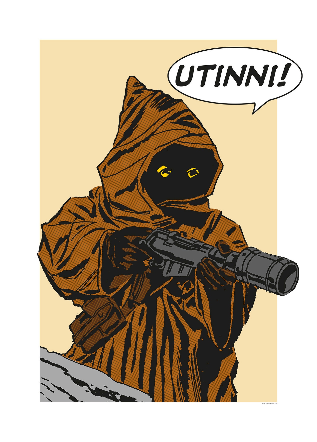 Image of Komar Bild "Star Wars Classic Comic Quote Java" Star Wars 1 Stk. tlg. Wandbild zur Dekoration im Kinderzimmer - ohne Rahmen