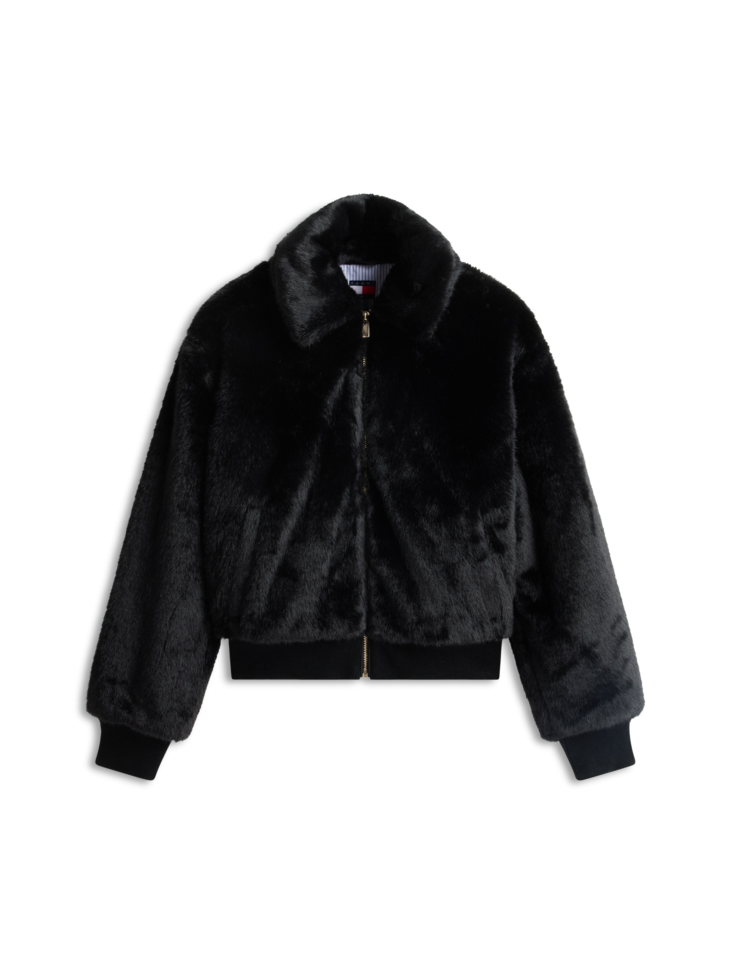 Tommy Jeans Kurzjacke »TJW FAUX FUR JACKET EXT« Kunstfaser, mit Fellimitat