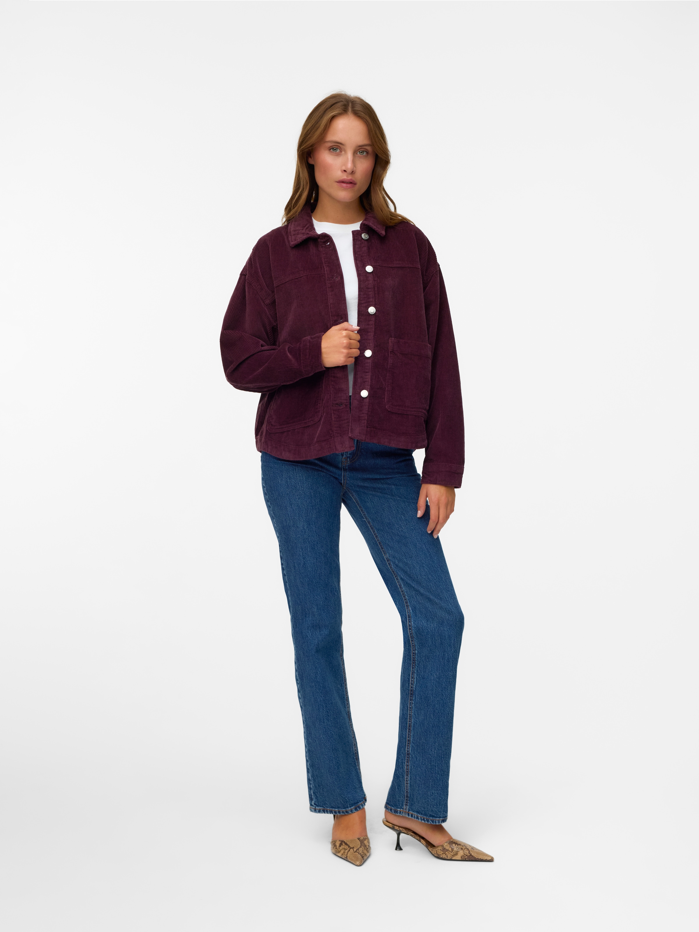Vero Moda Veste en velours côtelé »VMJAMIE LS CORDUROY SHACKET MIX NOOS«