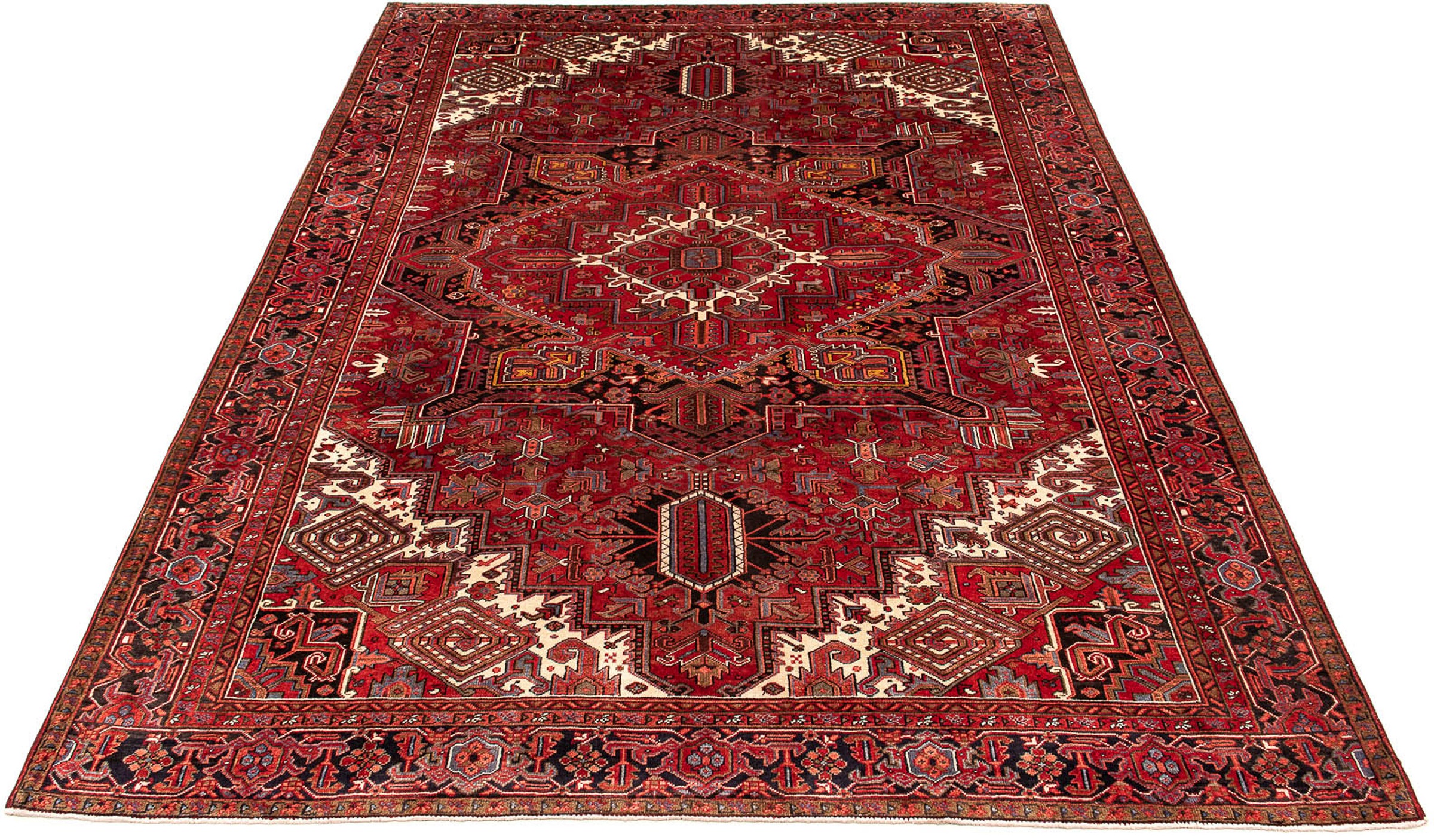 Image of morgenland Orientteppich »Perser - Nomadic - 390 x 300 cm - dunkelrot«, rechteckig, 10 mm Höhe, Wohnzimmer, Handgeknüpft, Einzelstück mit Zertifikat bei Ackermann Versand Schweiz