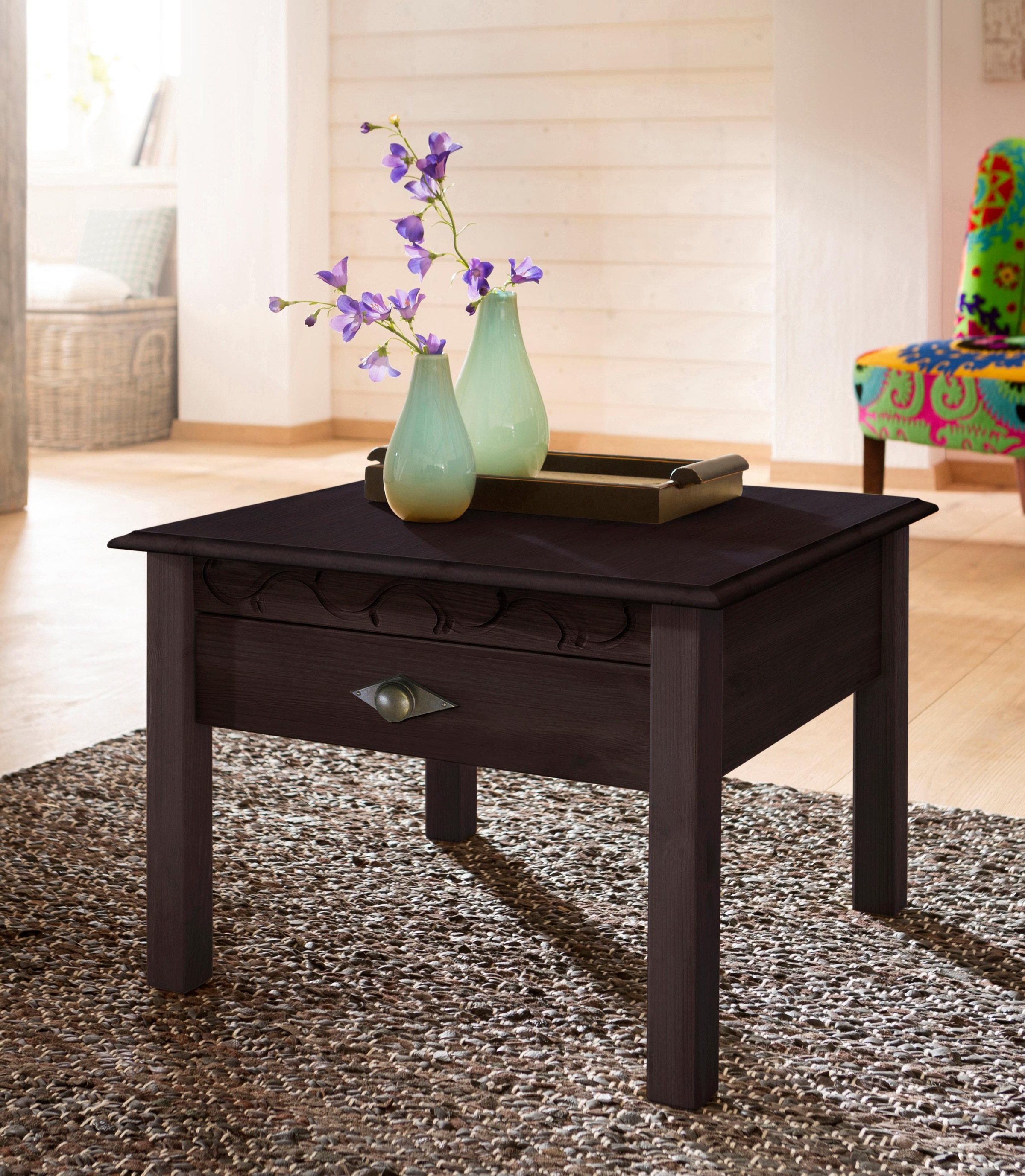 Image of Home affaire Couchtisch »Laura«, 60/60 cm, mit einer Schublade bei Ackermann Versand Schweiz