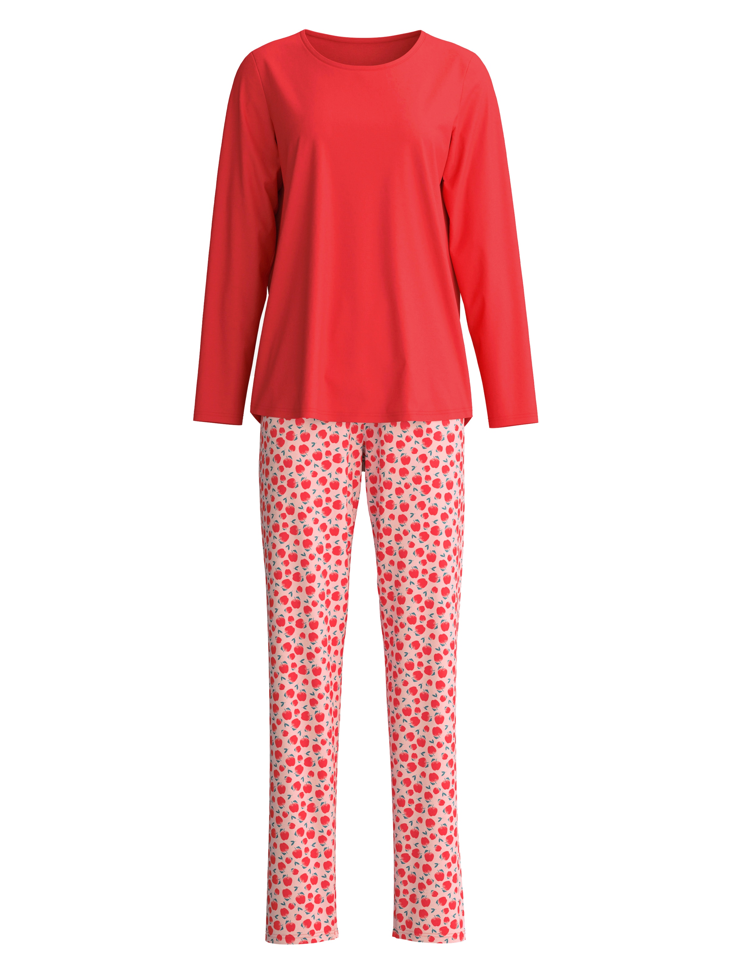 CALIDA Schlafanzug »Fruity Dreams« 2 Rundhals, Langarm, Pure Cotton, weich
