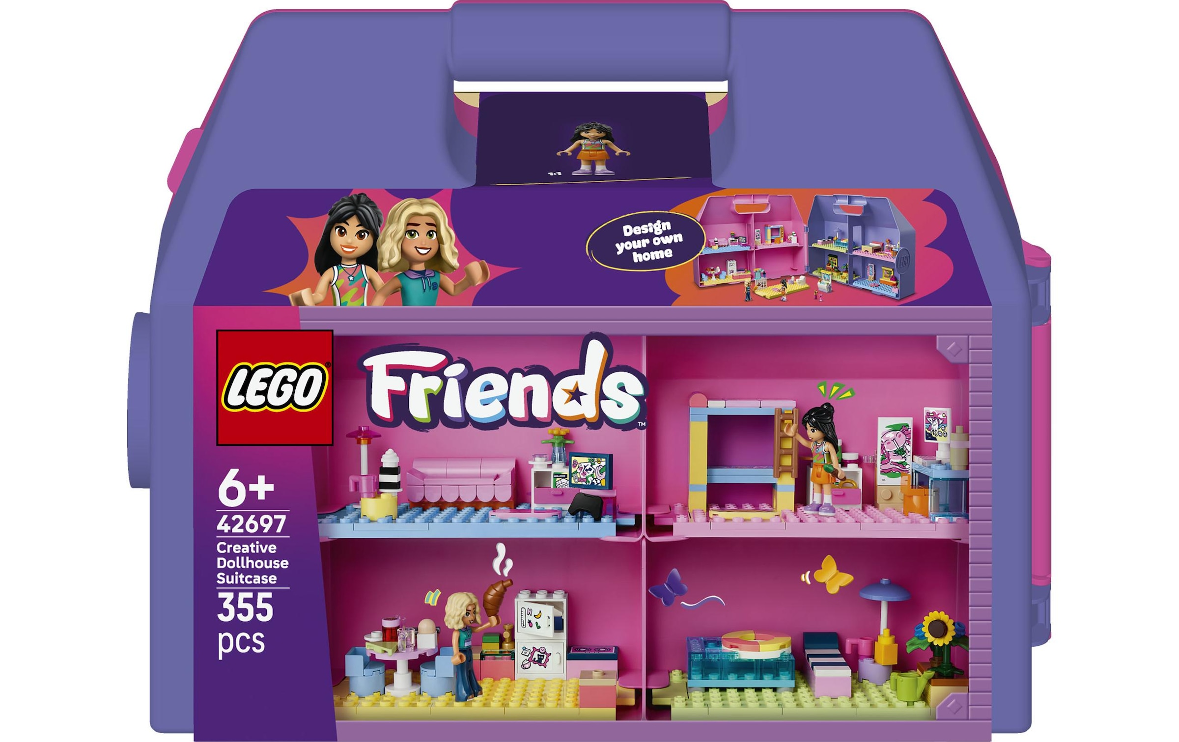 LEGO® Pions de construction »Kreativer Puppenhauskoffer (42697), LEGO Friends« fabriqué en Europe