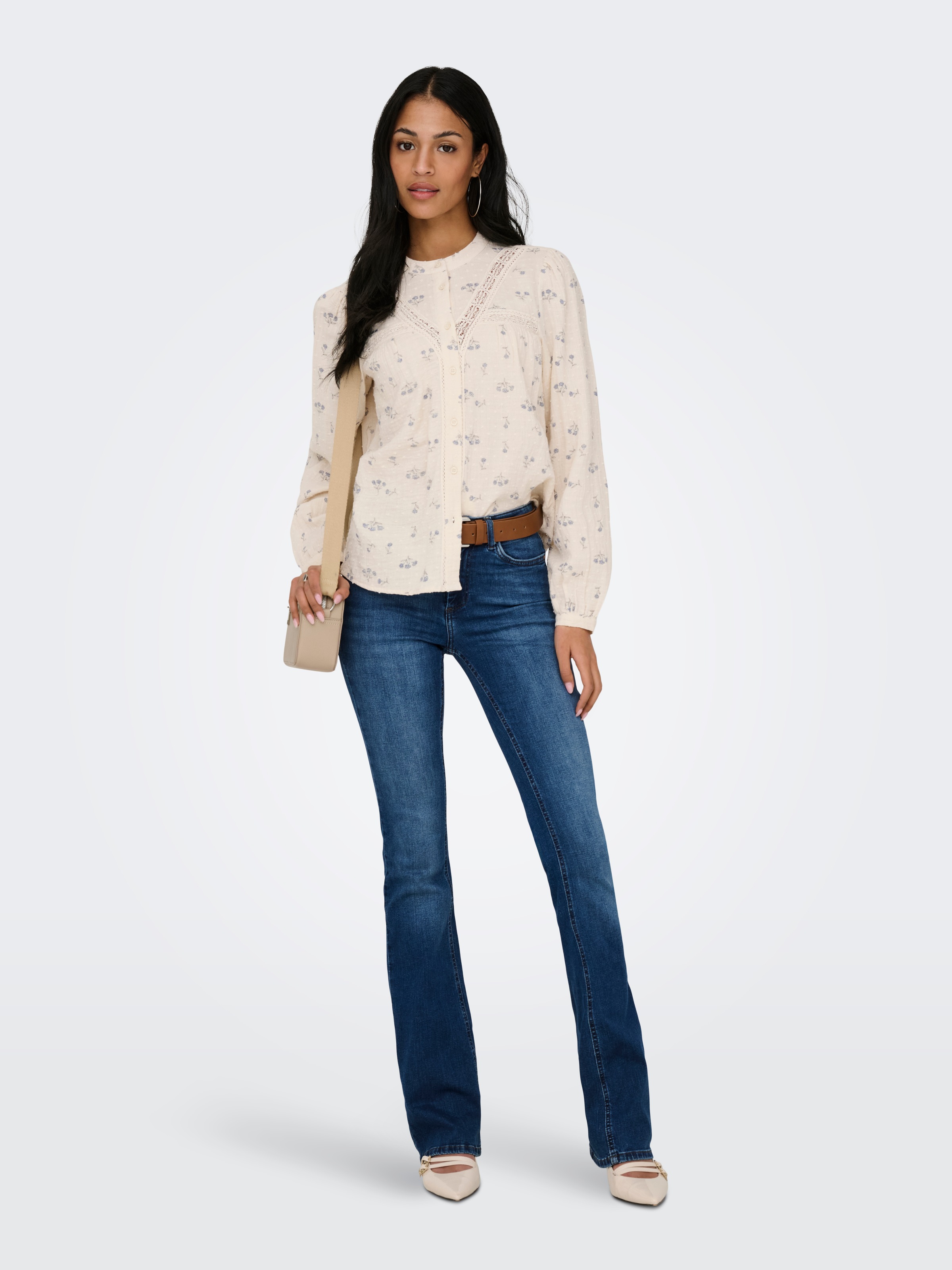 ONLY Druckbluse »ONLLARI L/S FLOWER SHIRT NOOS WVN«
