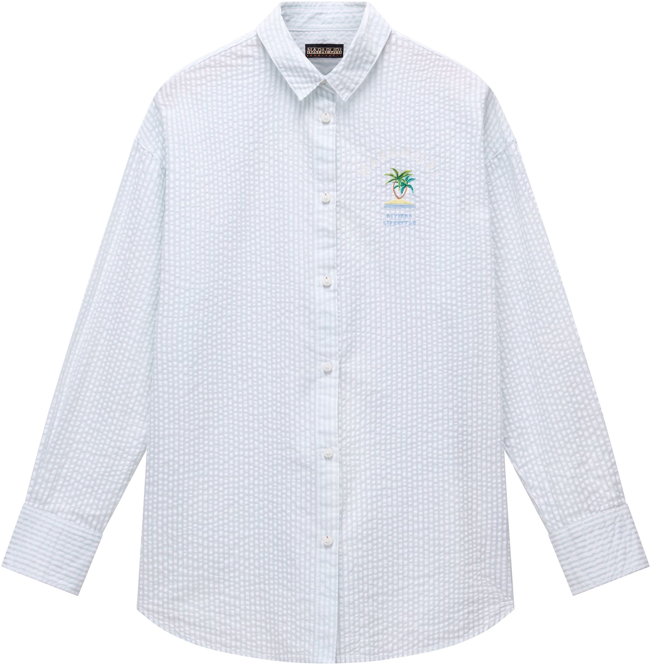 Image of Napapijri Langarmbluse "G-FETE W STRIPE SA2" Mit Rundhalsausschnitt
