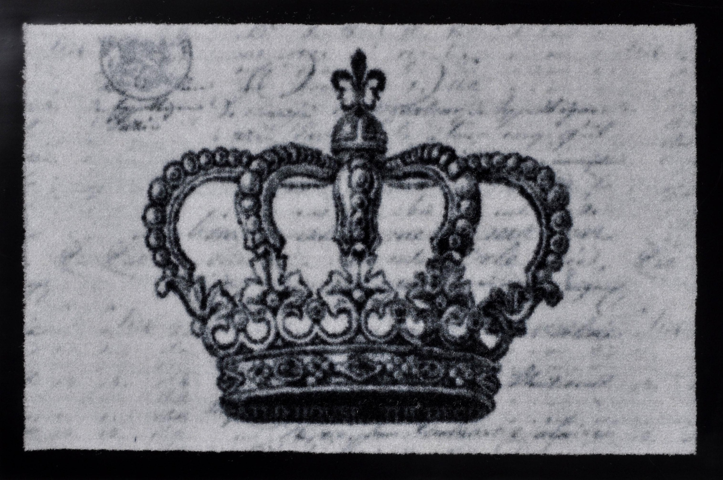 Image of HANSE Home Fussmatte »Krone«, rechteckig, 9 mm Höhe, Motiv-Druck, Kronen Design, Robust, Pflegeleicht, Rutschhemmend, Eingang, Waschbar bei Ackermann Versand Schweiz